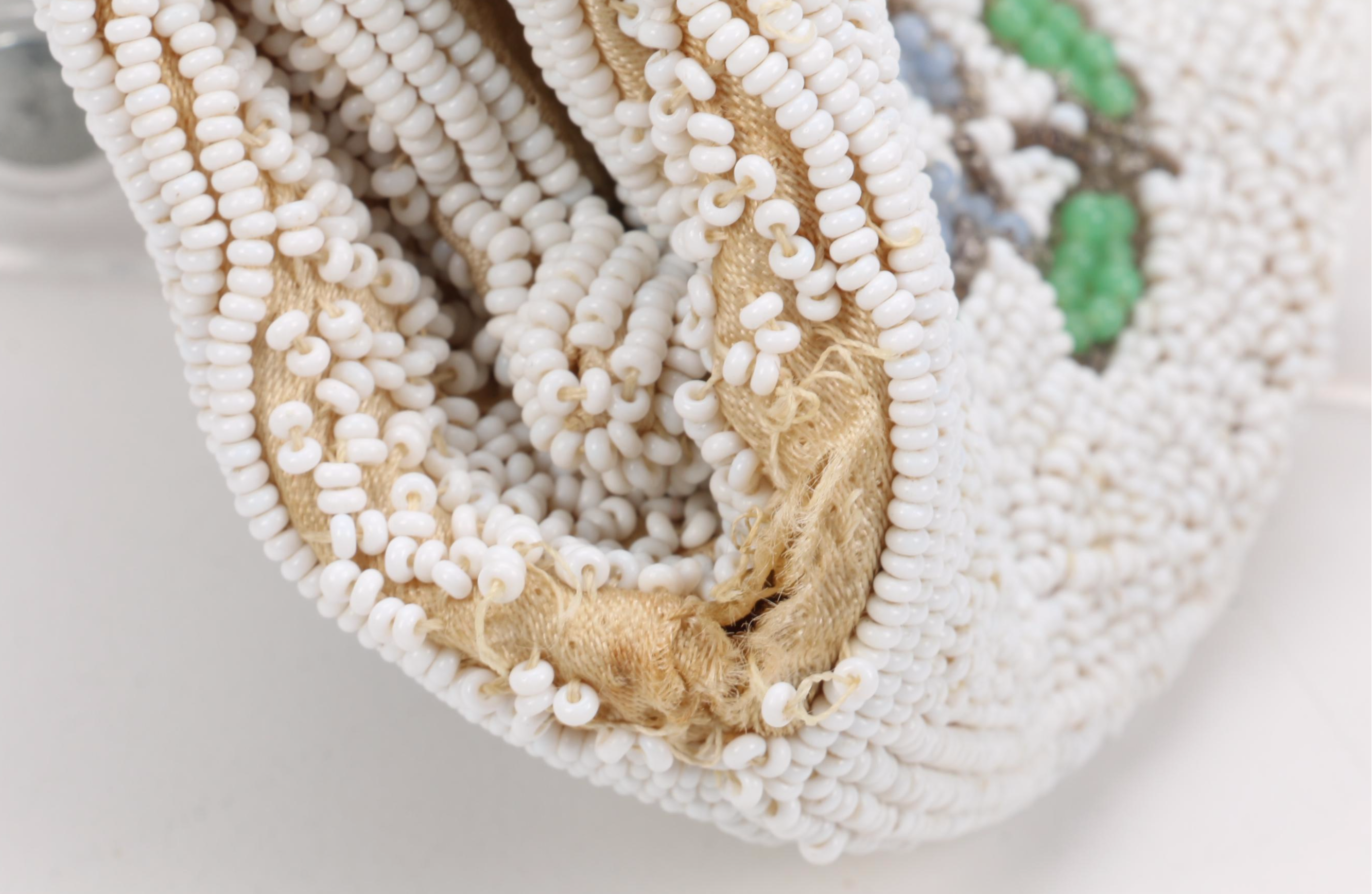 Prada Red Leather Kitten Heel Mules and Charlet Hand-Beaded Clutch