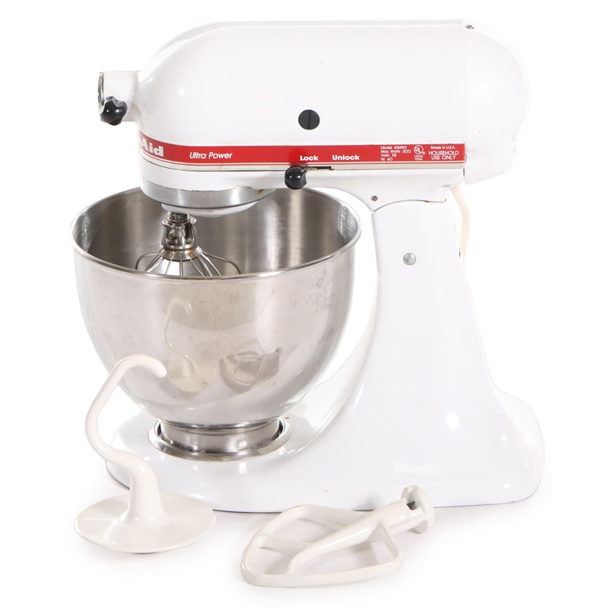 KitchenAid White Enamel Stand Mixer