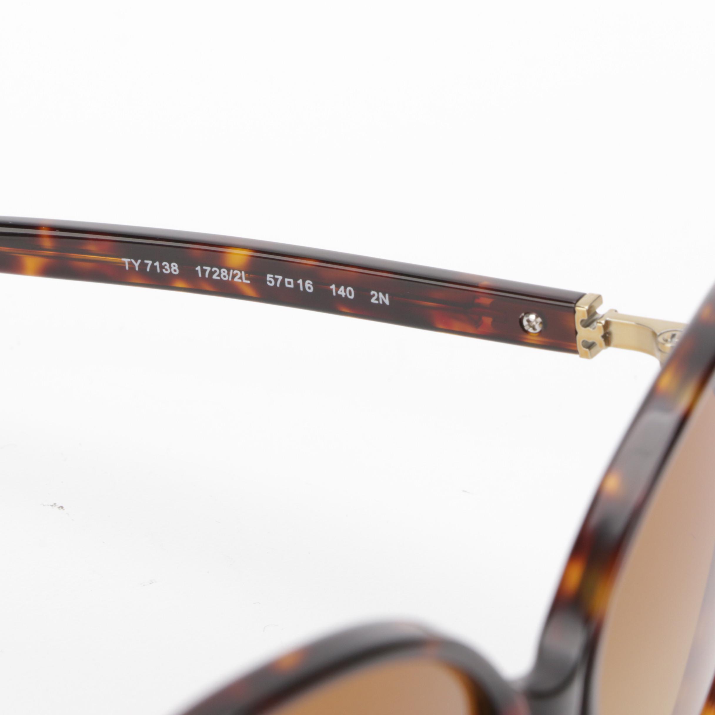 Tory Burch TY7138 Cut Corner Sunglasses with Case