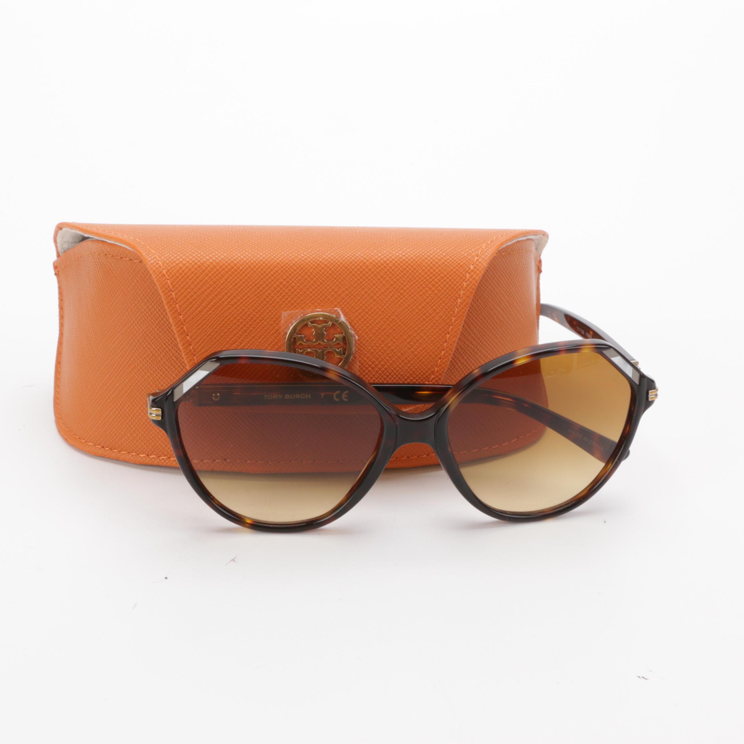 Tory Burch TY7138 Cut Corner Sunglasses with Case