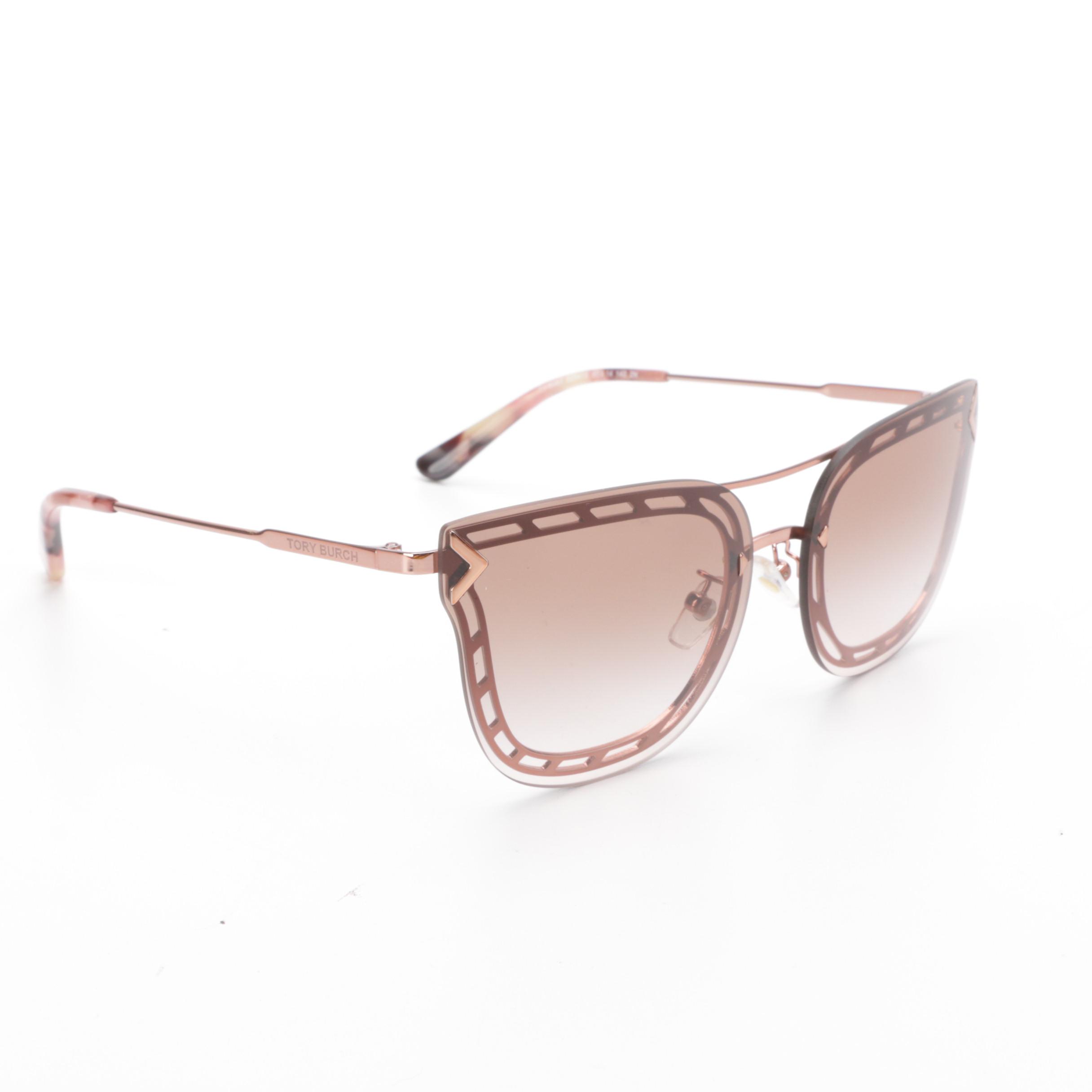 Tory Burch TY6067 Modified Cat Eye Sunglasses with Case