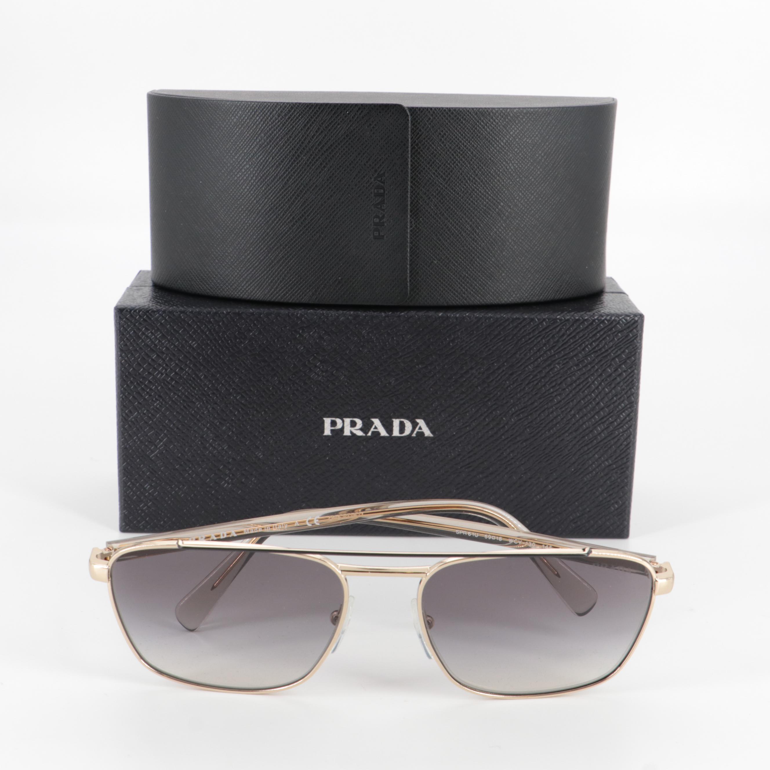 Prada SPR61U Avio Sunglasses with Case and Box