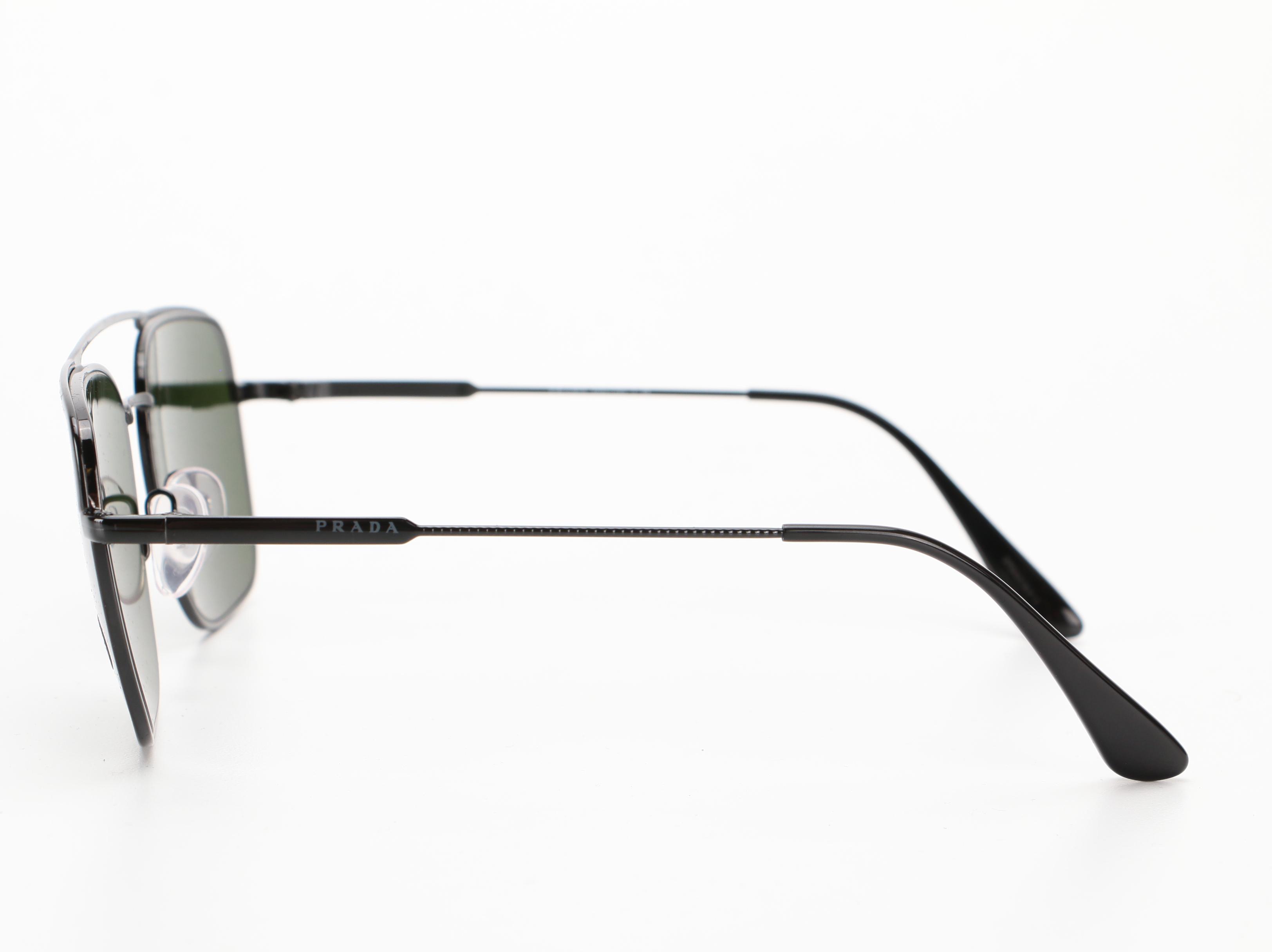 Prada SPR 53V Avio Sunglasses in Black with Case and Box