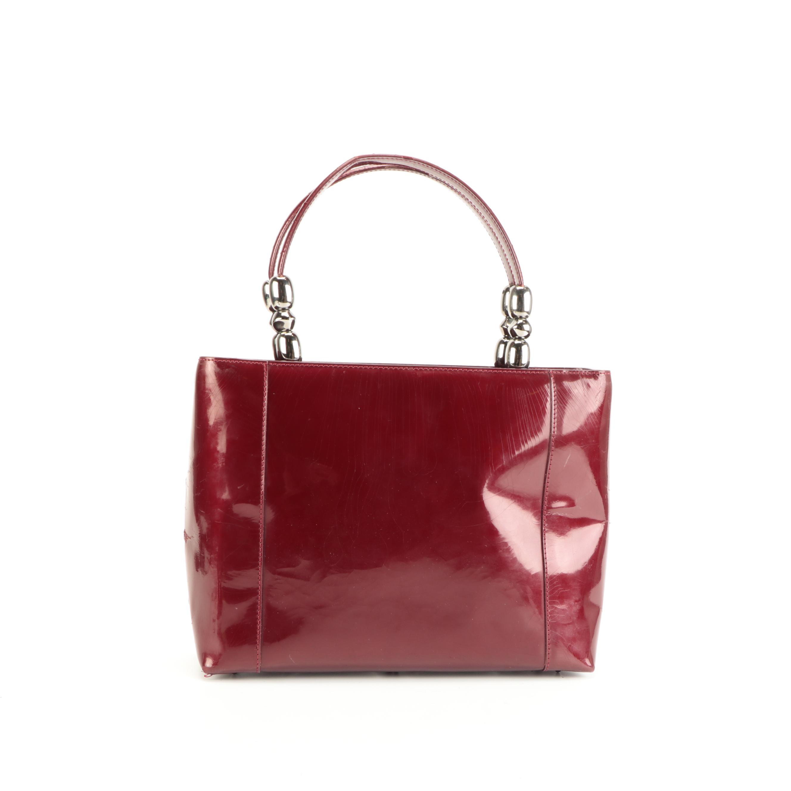 Christian Dior Malice Tote in Red Patent Leather