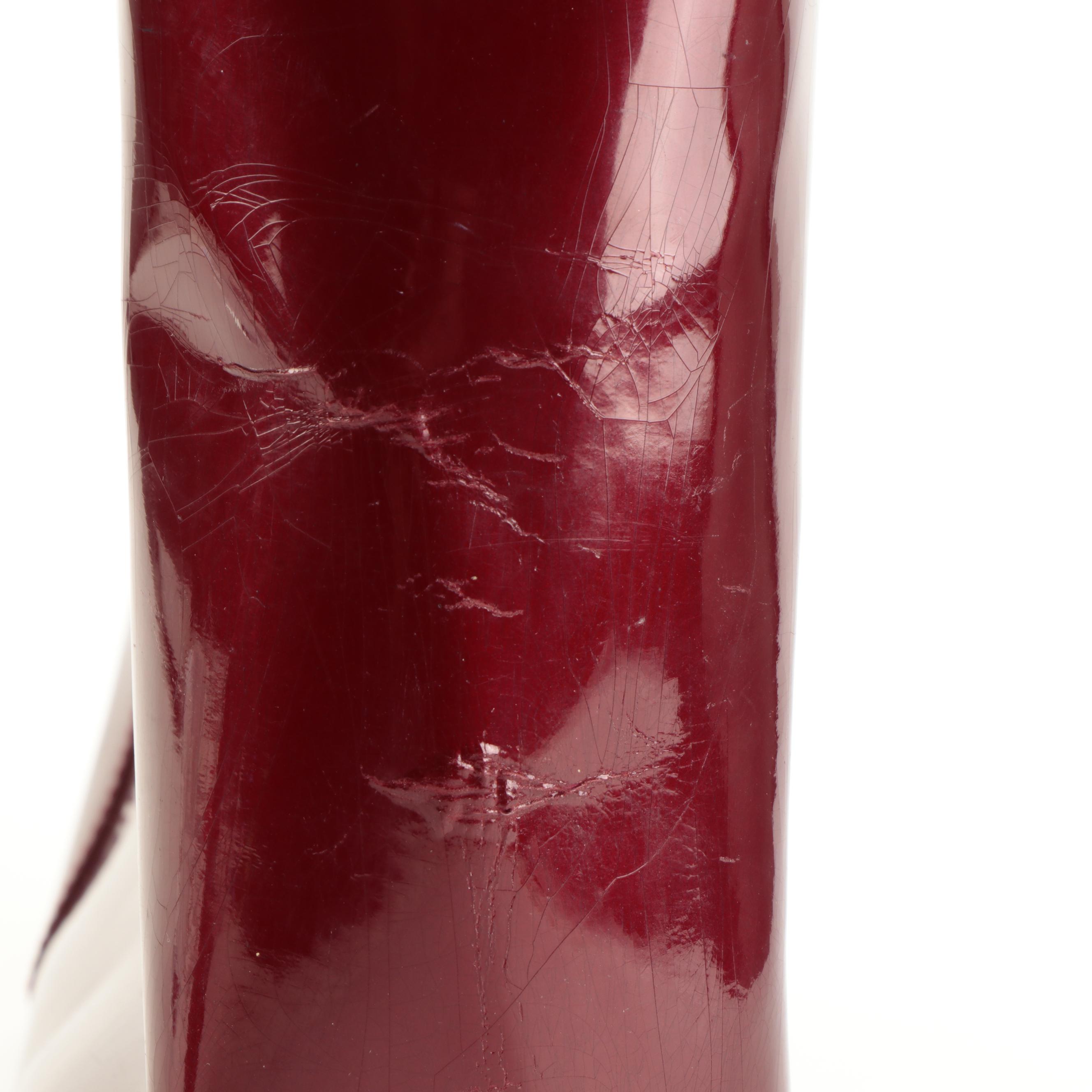 Christian Dior Malice Tote in Red Patent Leather