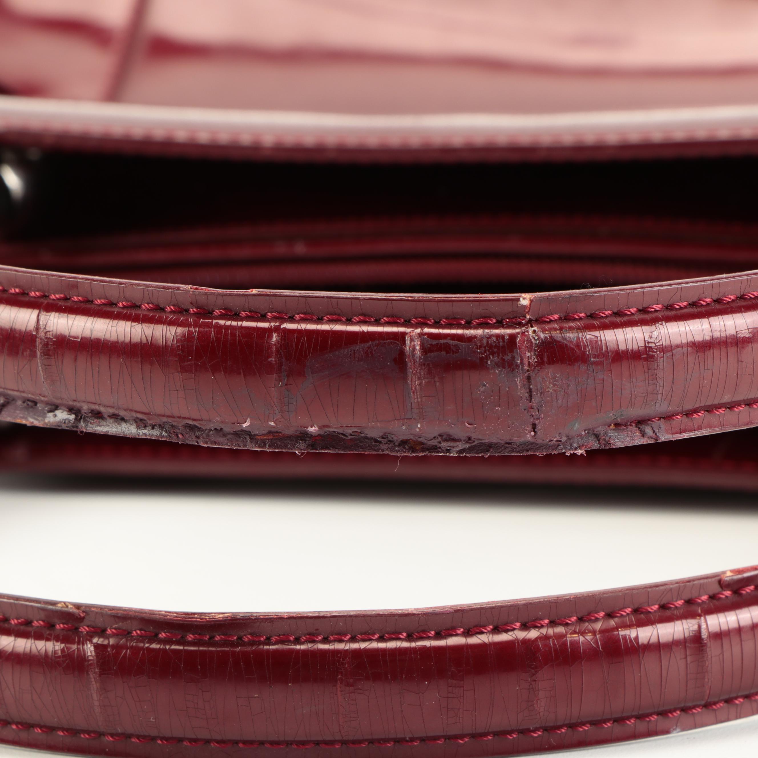 Christian Dior Malice Tote in Red Patent Leather