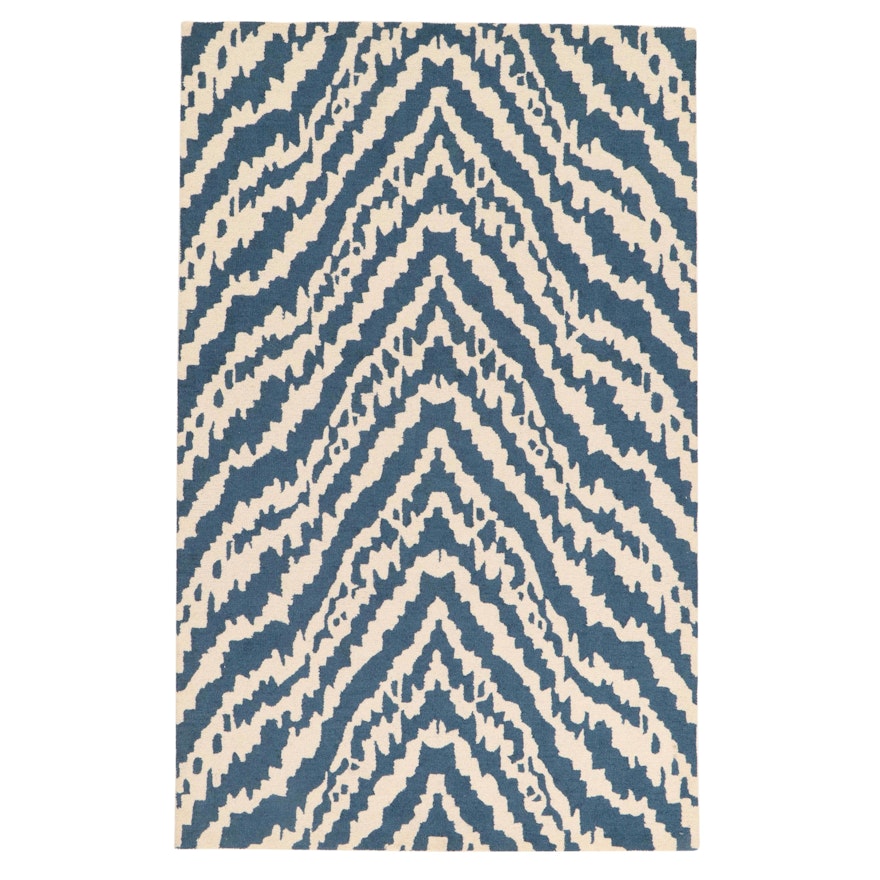 5'1 x 7'11 Hand-Tufted Momeni "Madcap Cottage" Collection Rug, 2010s