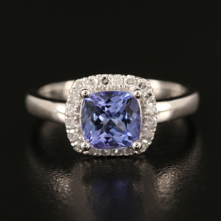14K Tanzanite and Diamond Ring