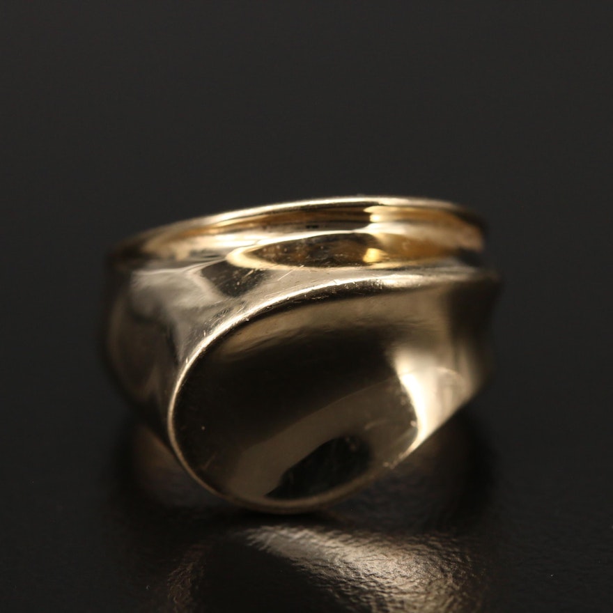 Italian 14K Contour Ring