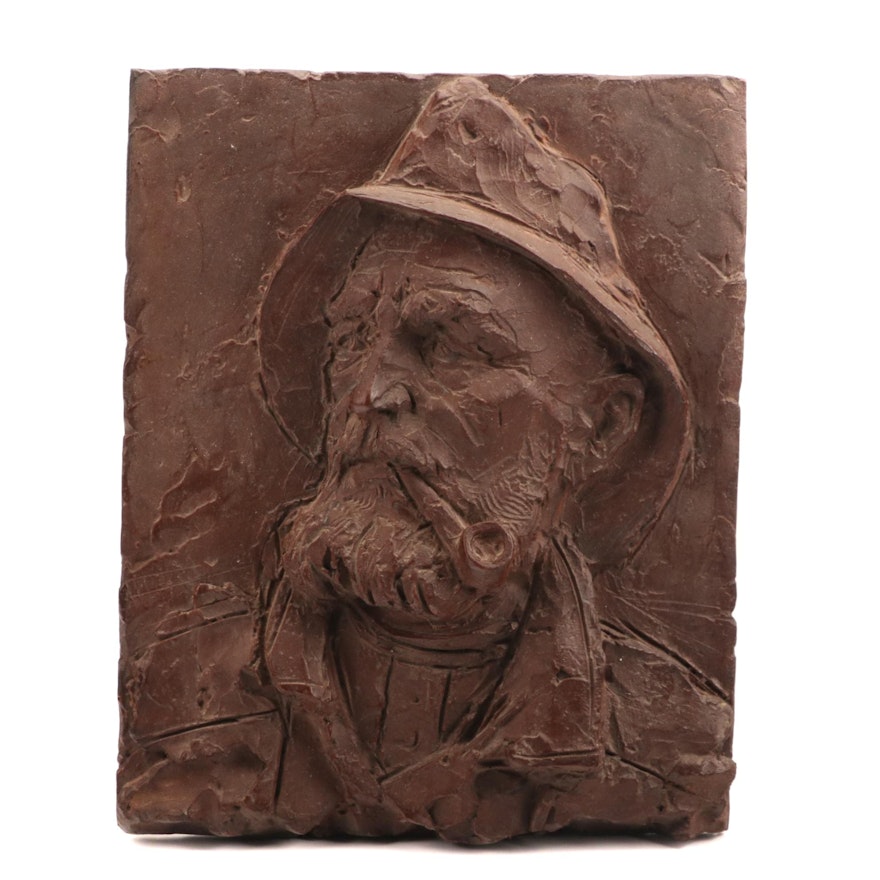 Sea Captain Ceramic Relief Sculpture