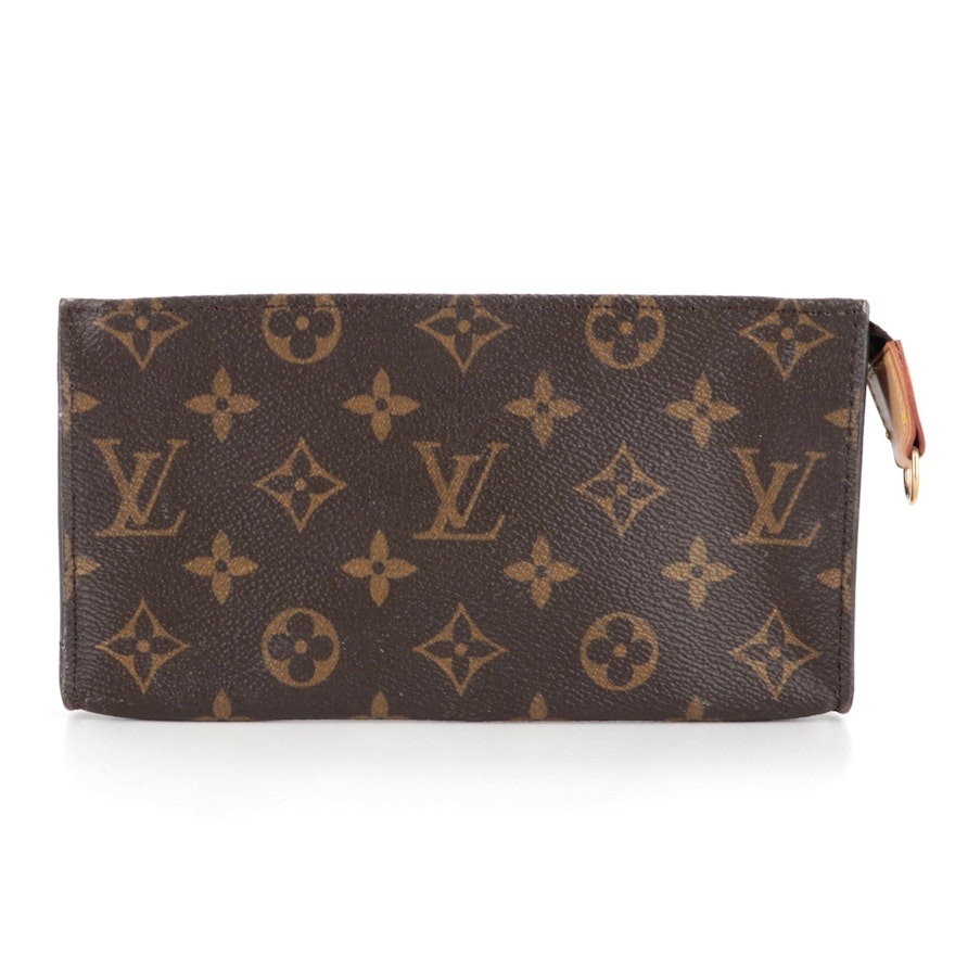 Louis Vuitton Toiletry Pouch 19 in Monogram Canvas with Leather Trim