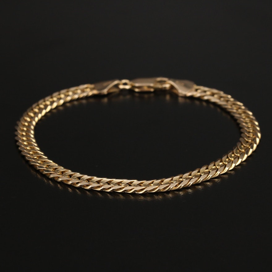 Italian Milor 14K Curb Chain Bracelet