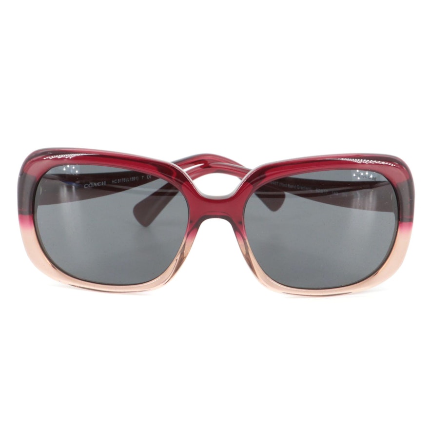 Coach Red Sand Gradient Sunglasses with Case