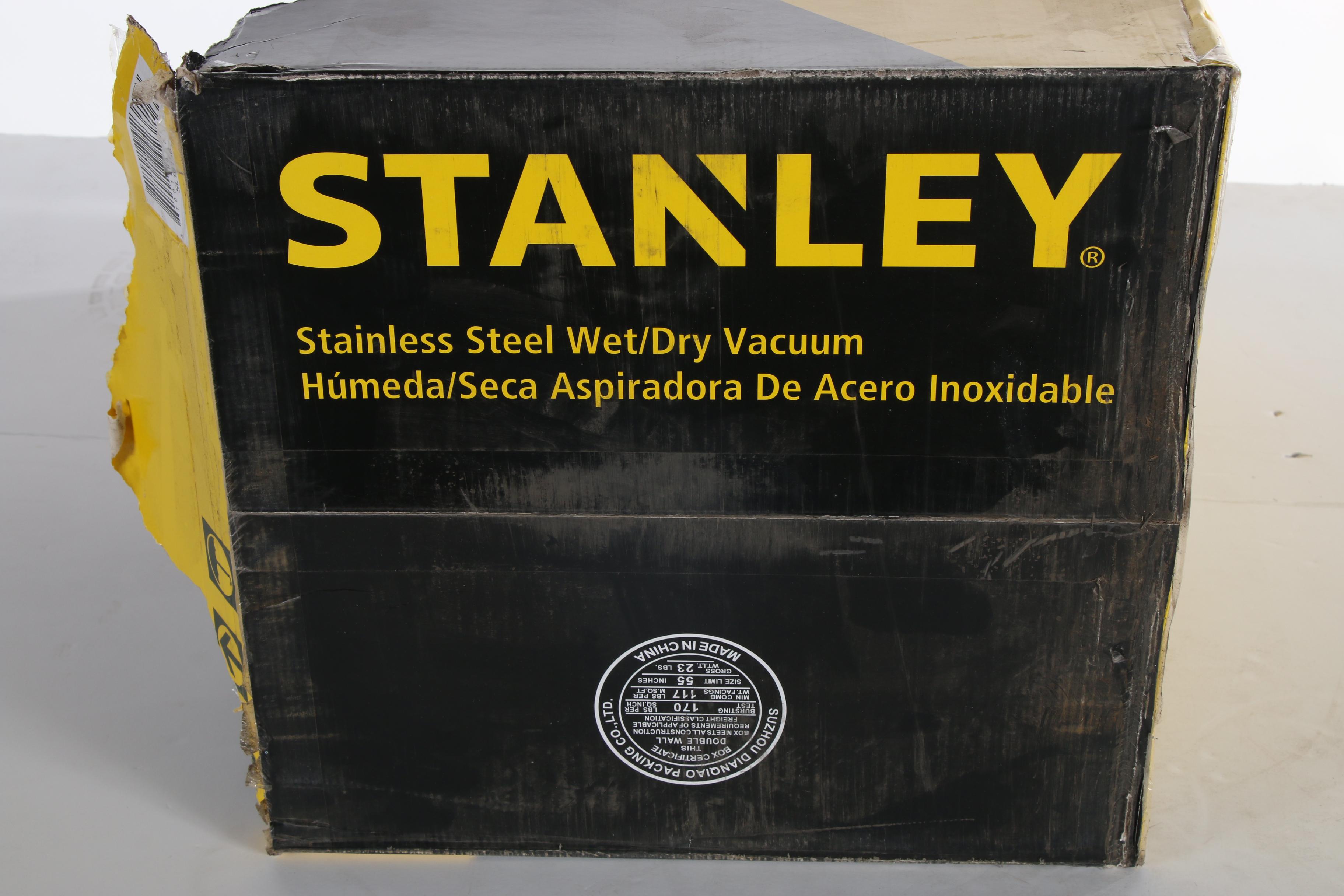 Stanley 10-Gallon Stainless Steel Wet/Dry Vacuum