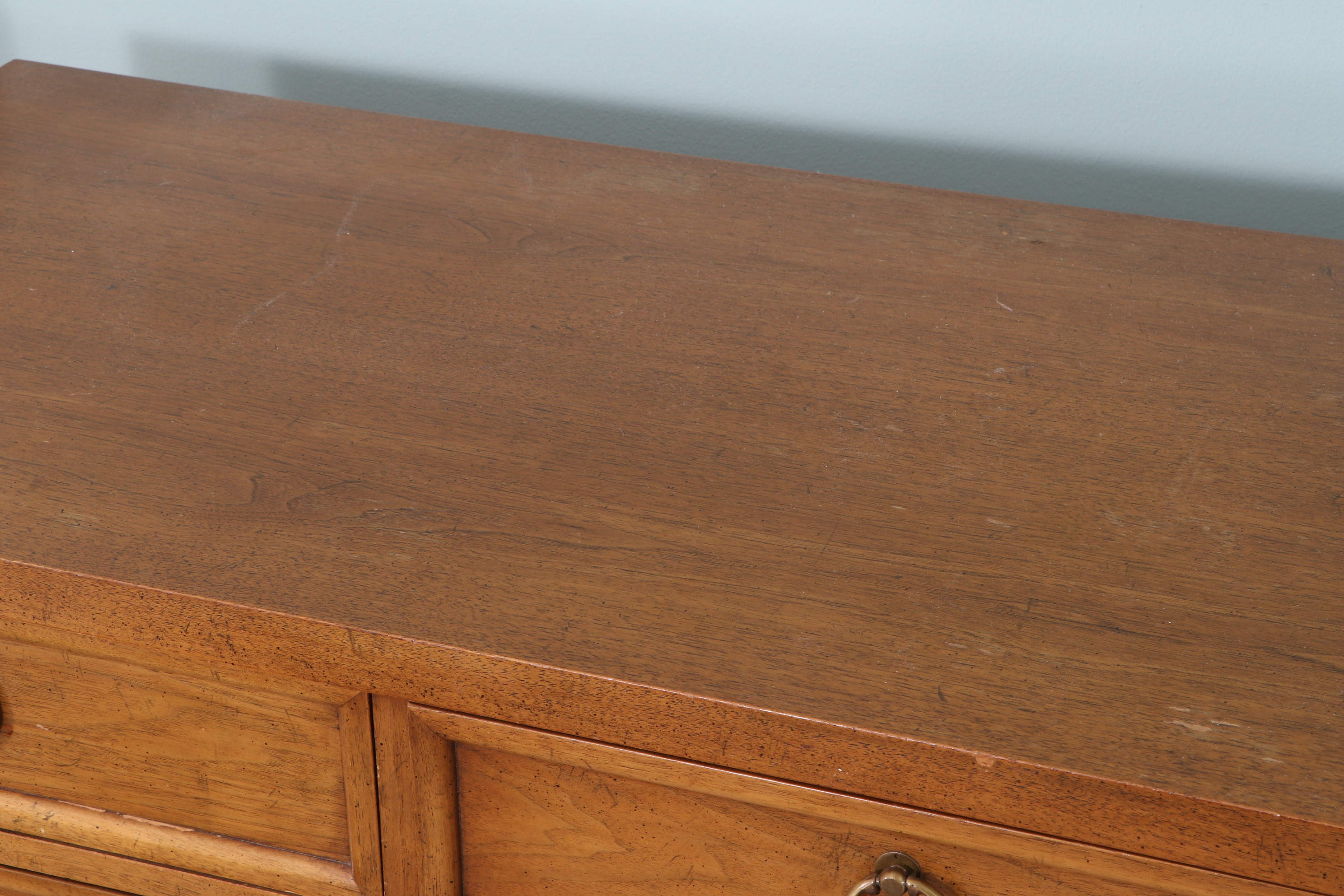 Baker Furniture Milling Road Walnut Four-Drawer Chest