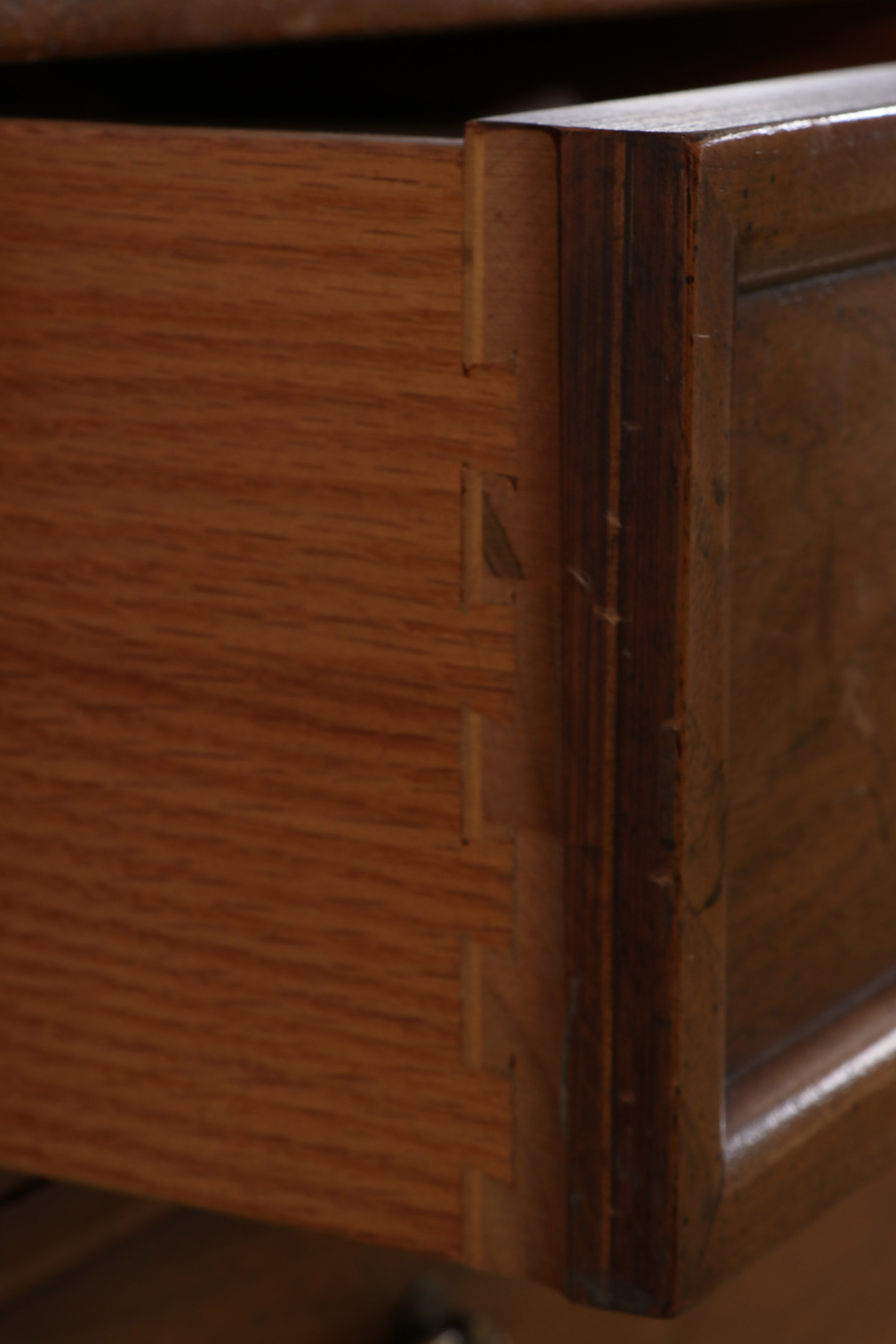 Baker Furniture Milling Road Walnut Four-Drawer Chest