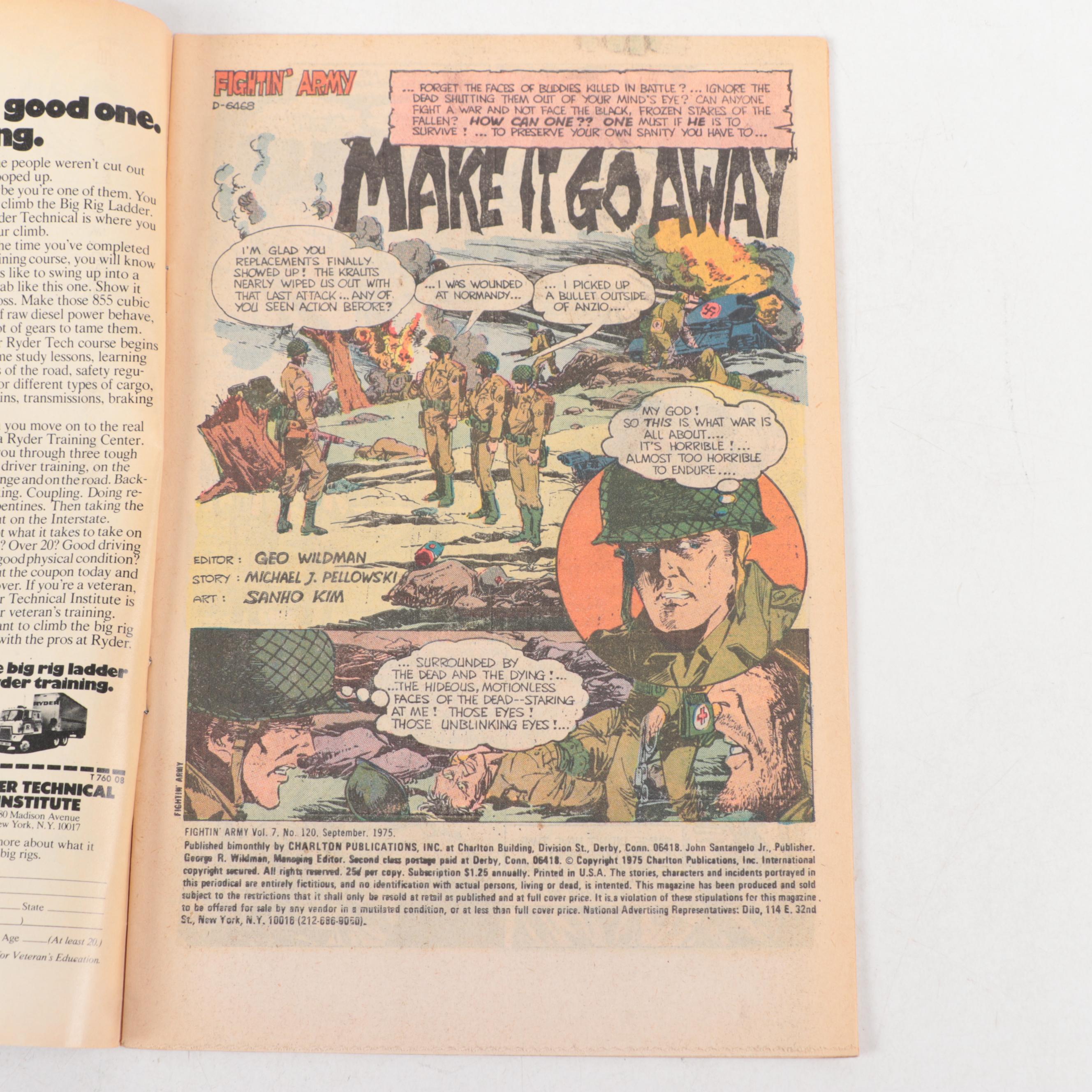 Bronze Age "Fightin' Army," "Fightin' Marines," and More Comics, 1970s