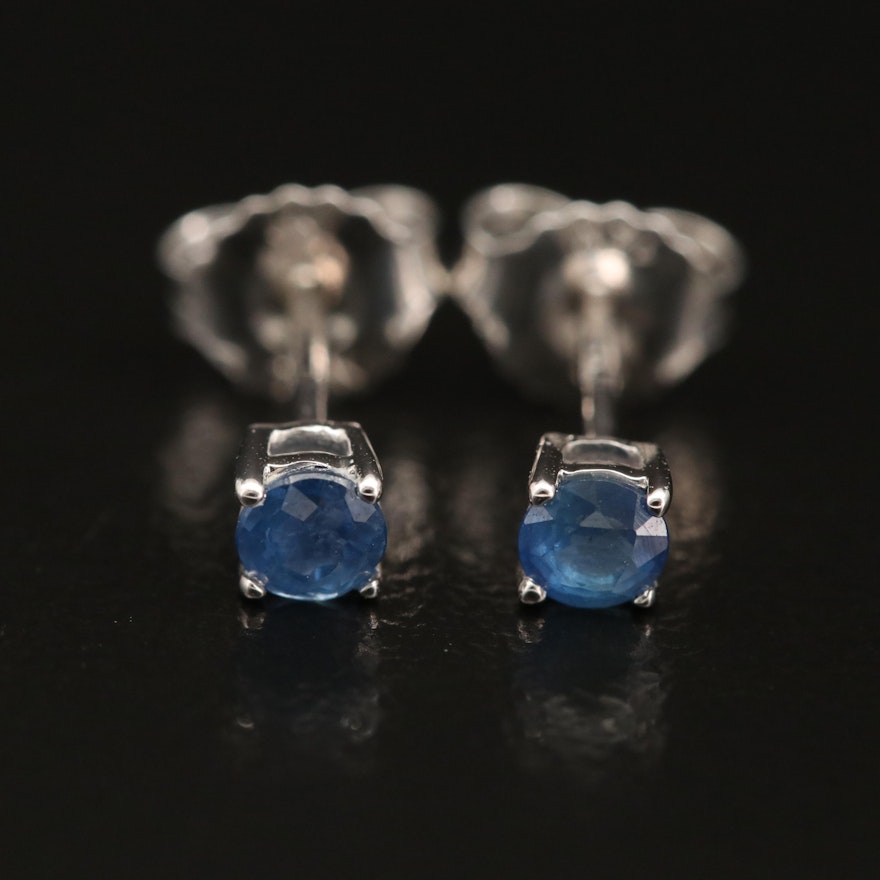 14K Sapphire Stud Earrings