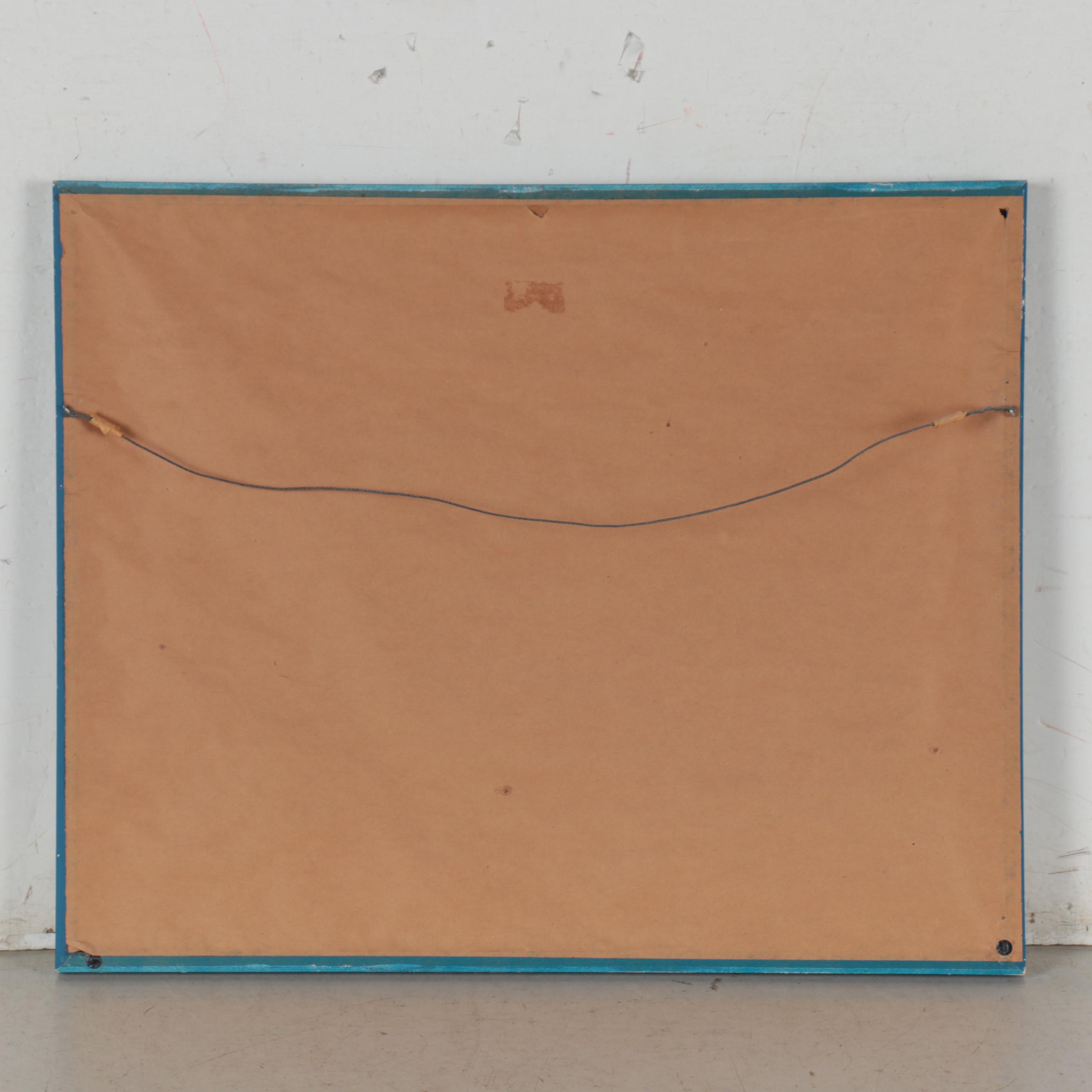 Michel Hermel Lithograph of Saint Leu Station, Late 20th Century