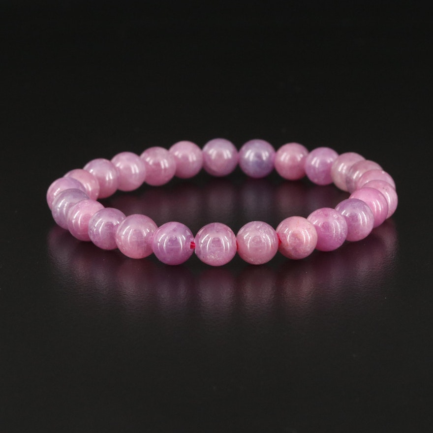 Pink Sapphire Expandable Bracelet
