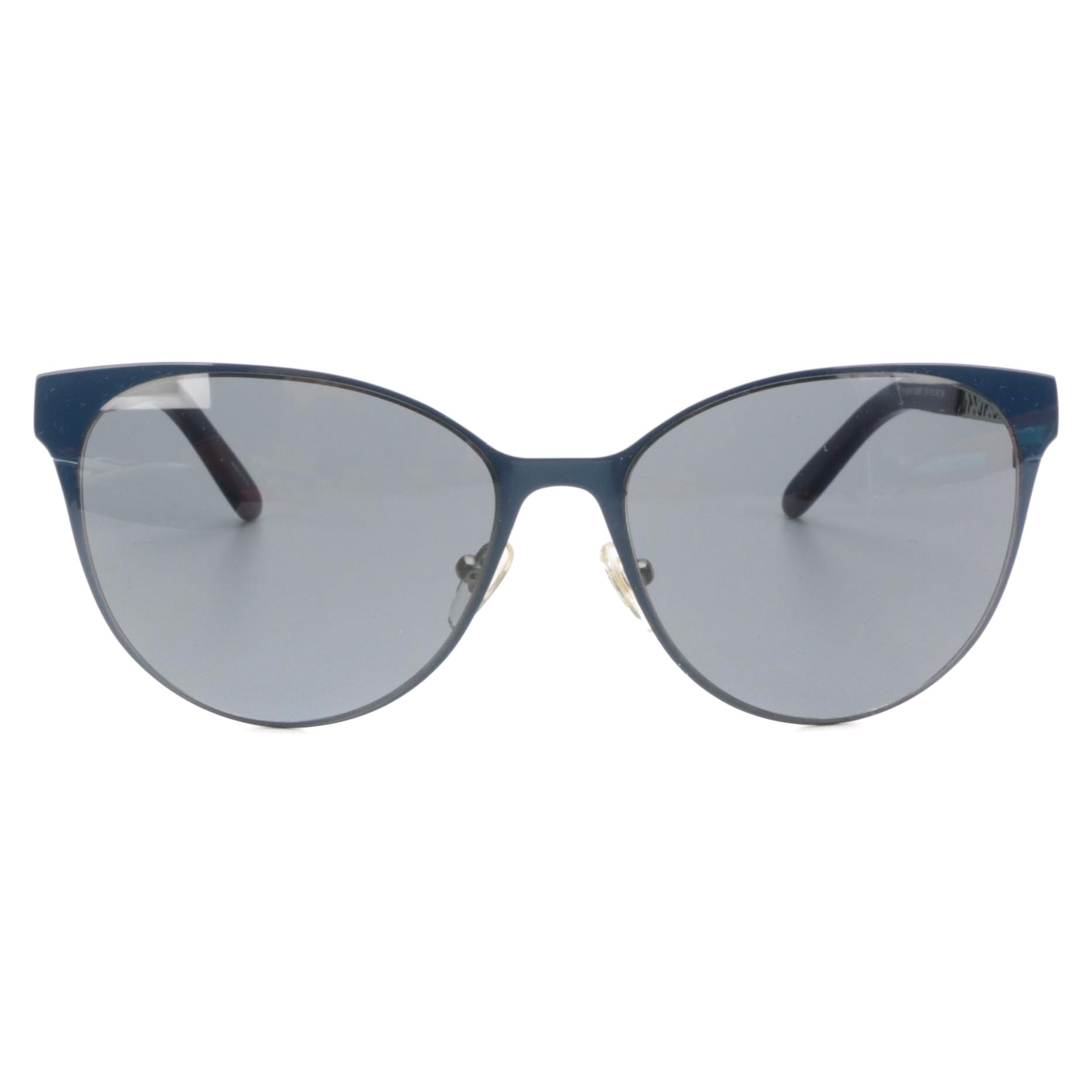 Tory Burch TY6046 Horn-Rimmed Sunglasses with Lattice Temples