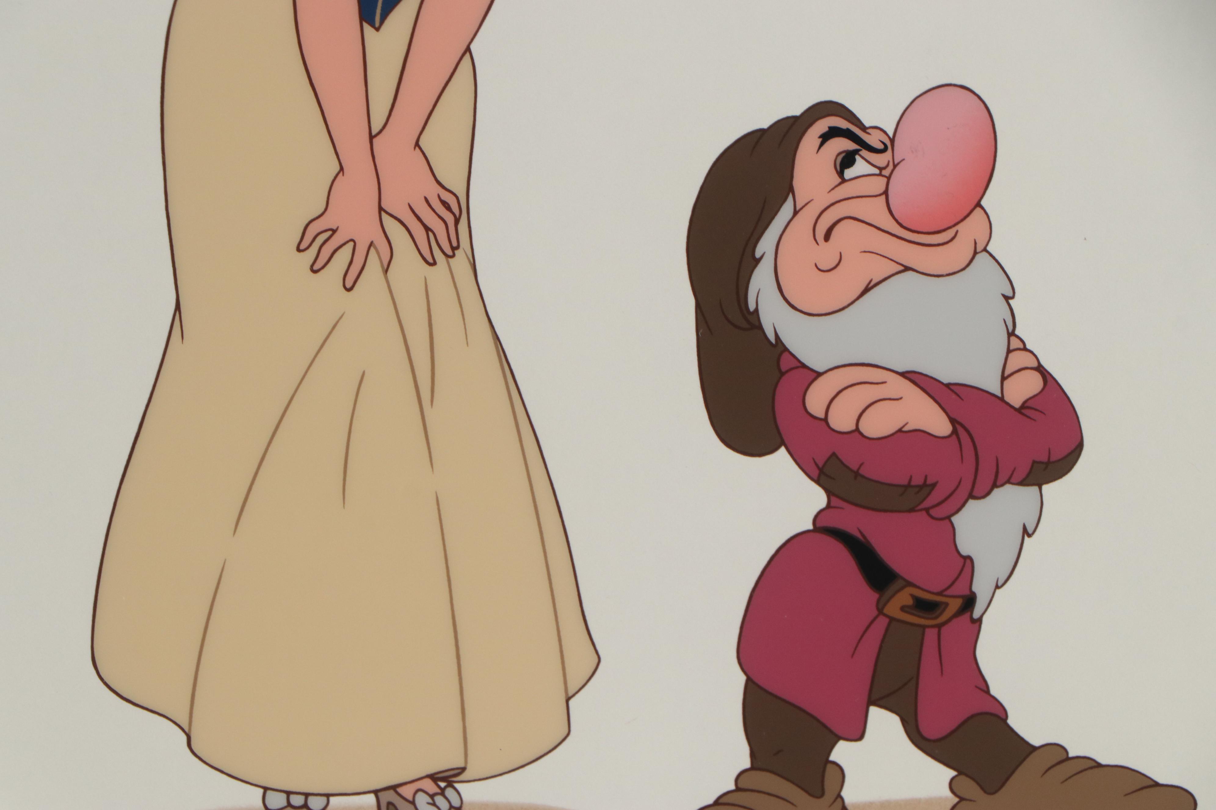 Disney "Snow White and the Seven Dwarfs" Sericel "Snow White and Grumpy," 1993