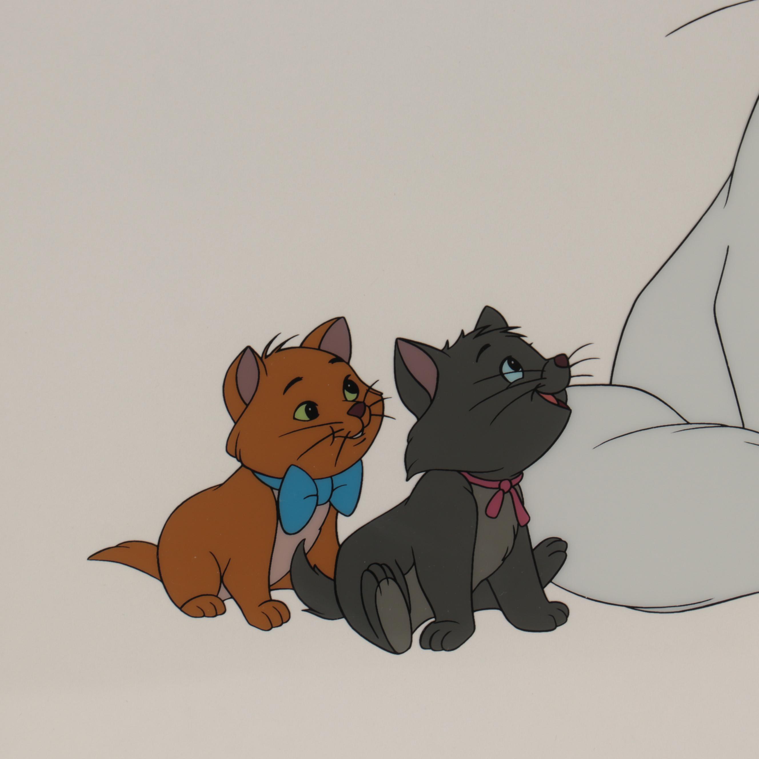 Disney "The Aristocats" Sericel "Duchess and Her Kittens," 1994