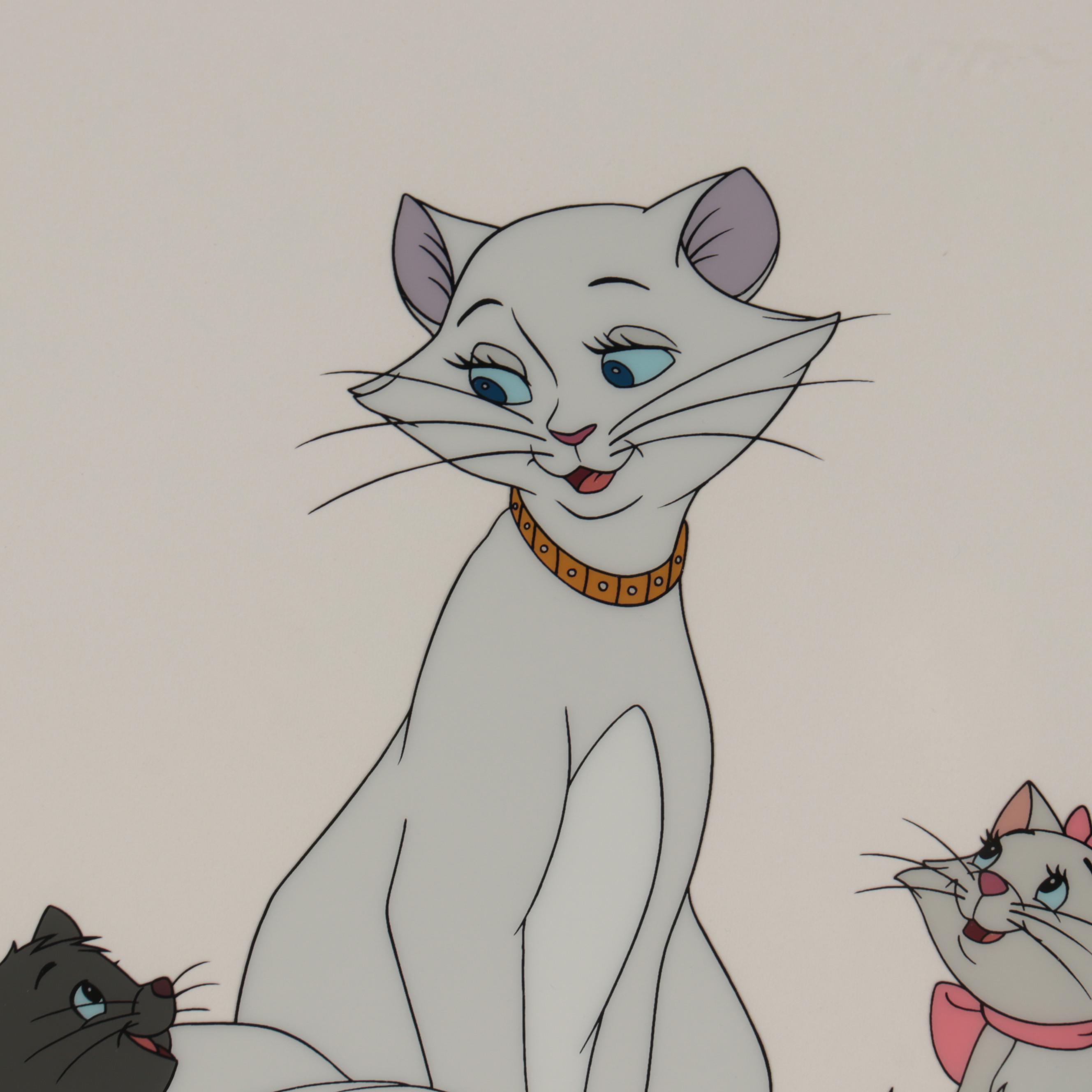 Disney "The Aristocats" Sericel "Duchess and Her Kittens," 1994