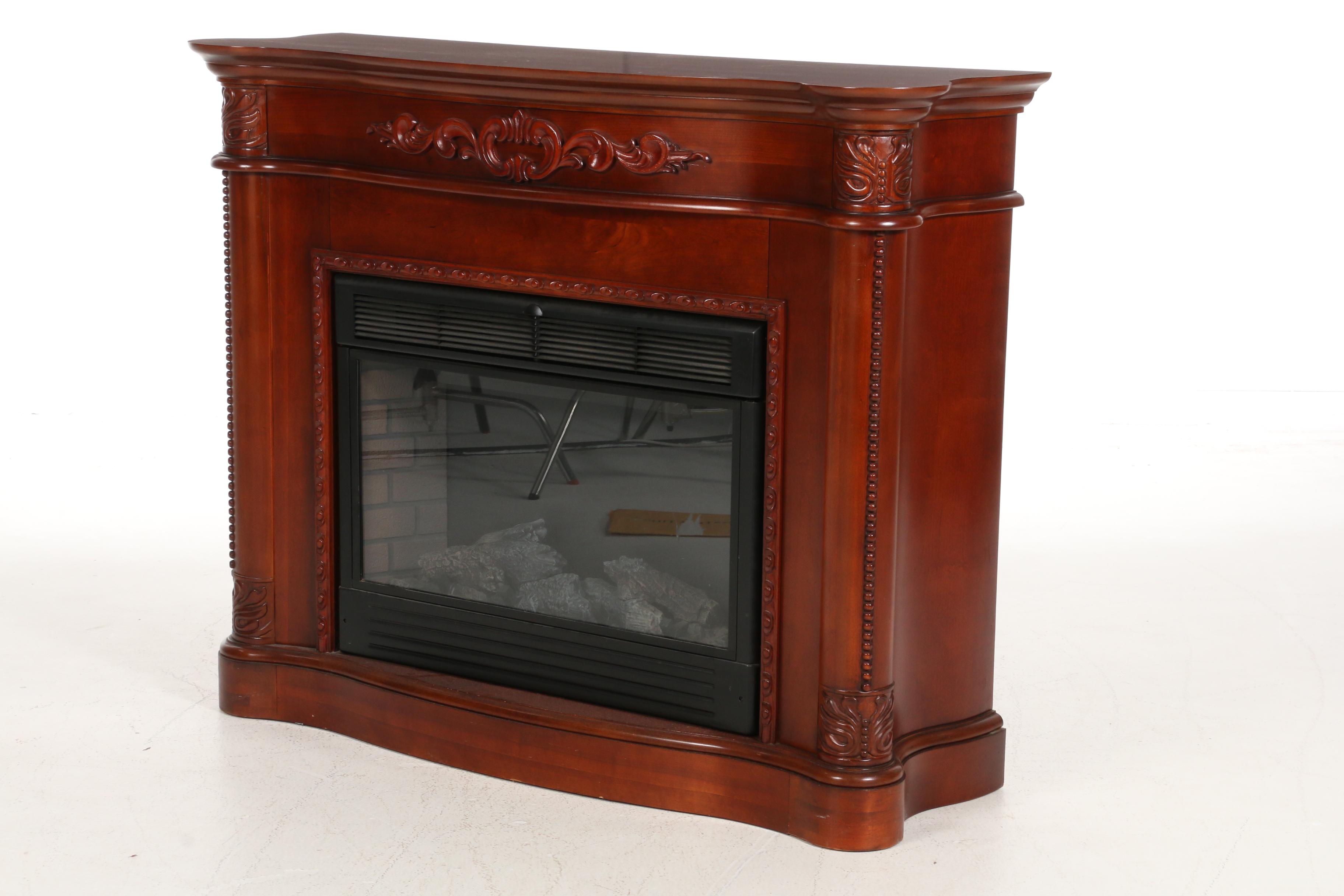 Twin Star Model 33E05 Electric Fireplace in Mahogany Case