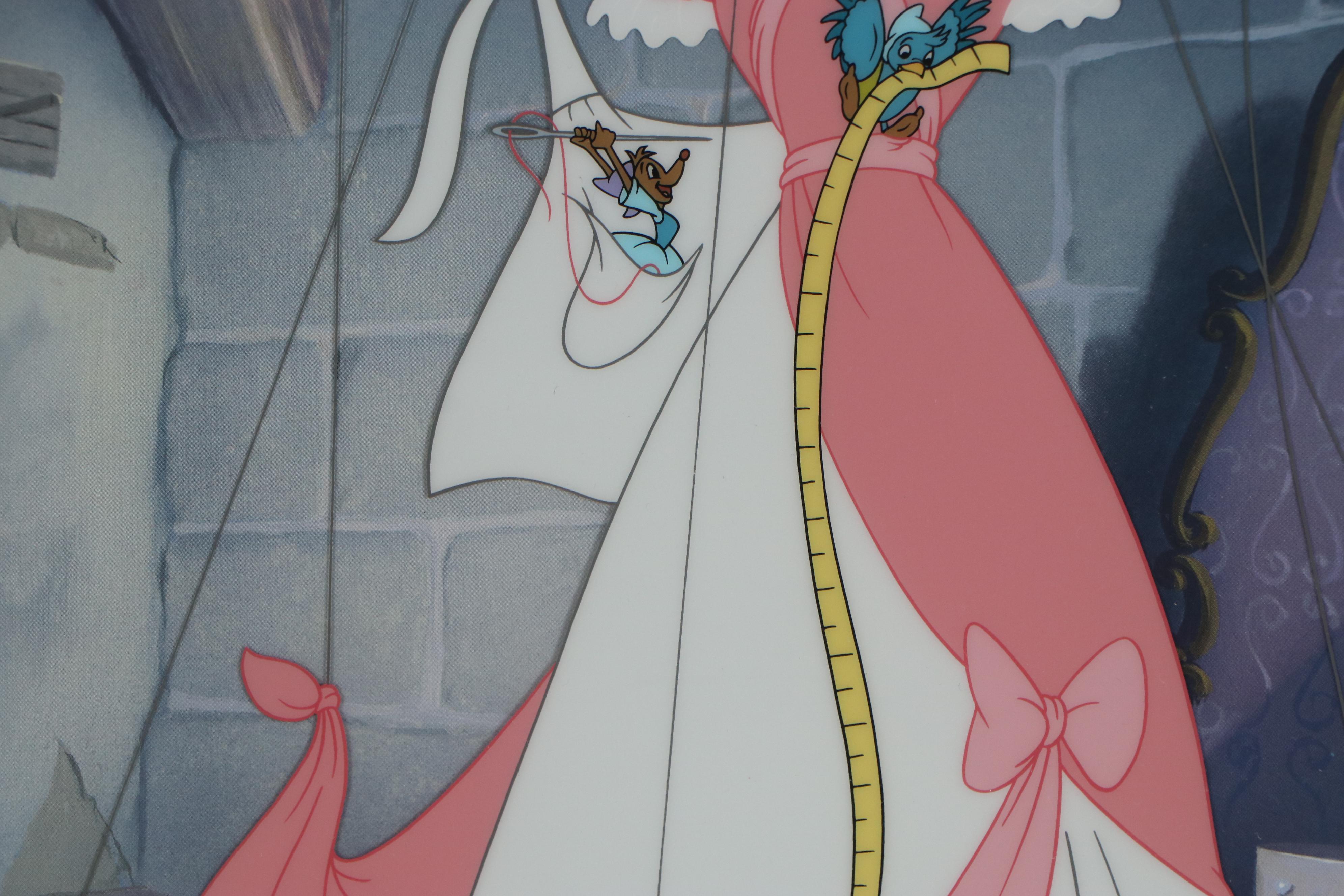 Disney "Cinderella" Sericel "A Lovely Dress for Cinderelly," 1998