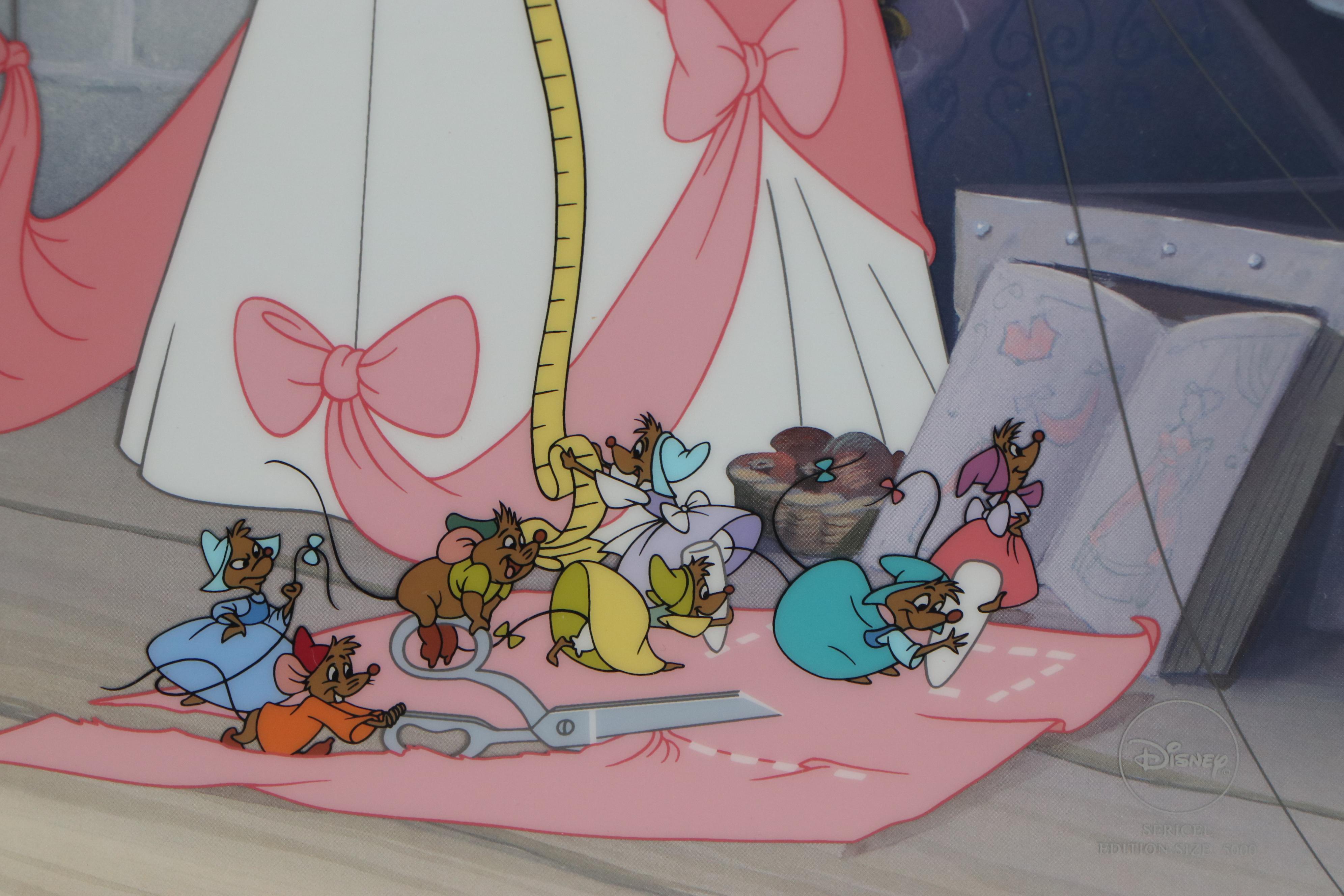 Disney "Cinderella" Sericel "A Lovely Dress for Cinderelly," 1998