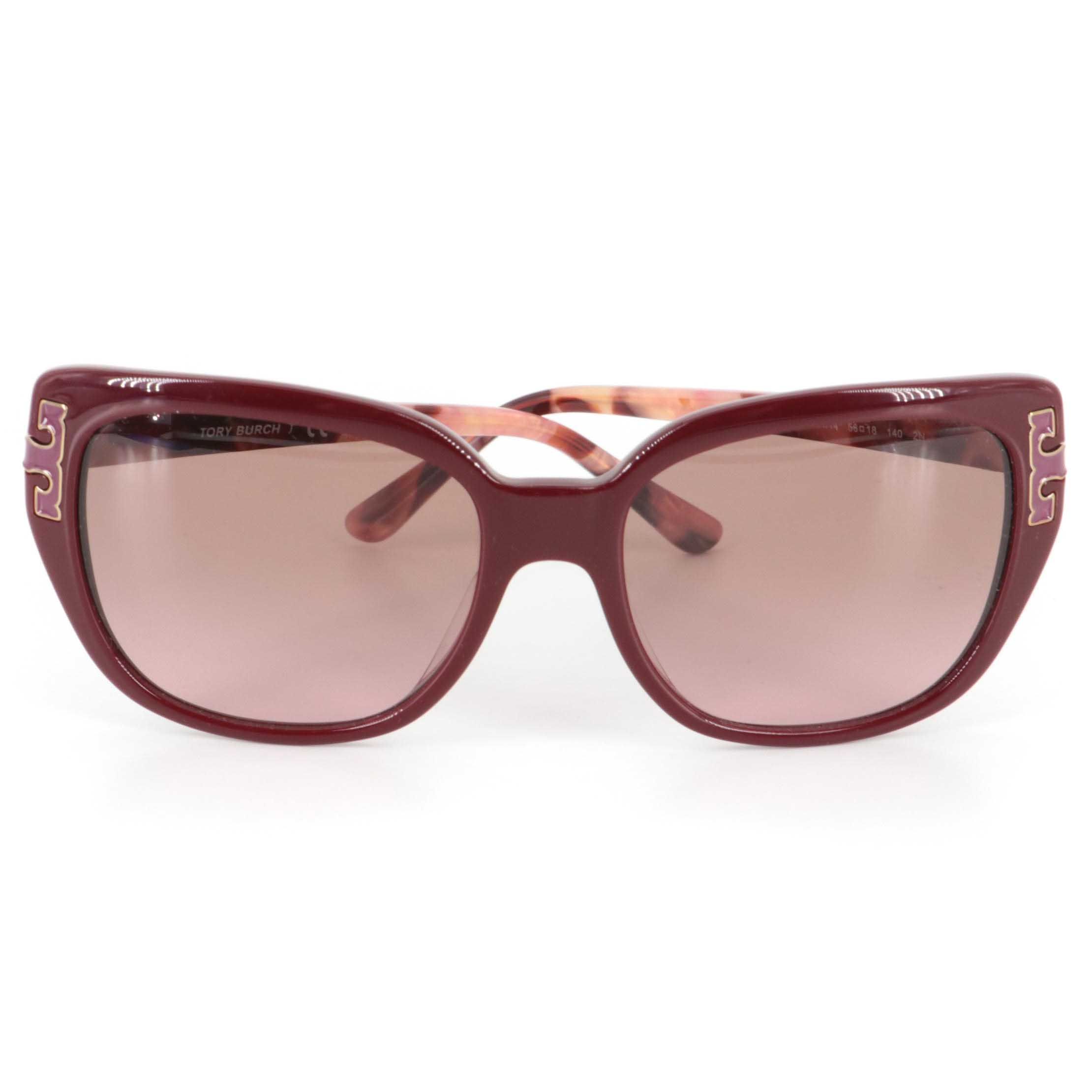 Tory Burch TY 7134U Modified Cat Eye Style Sunglasses with Case