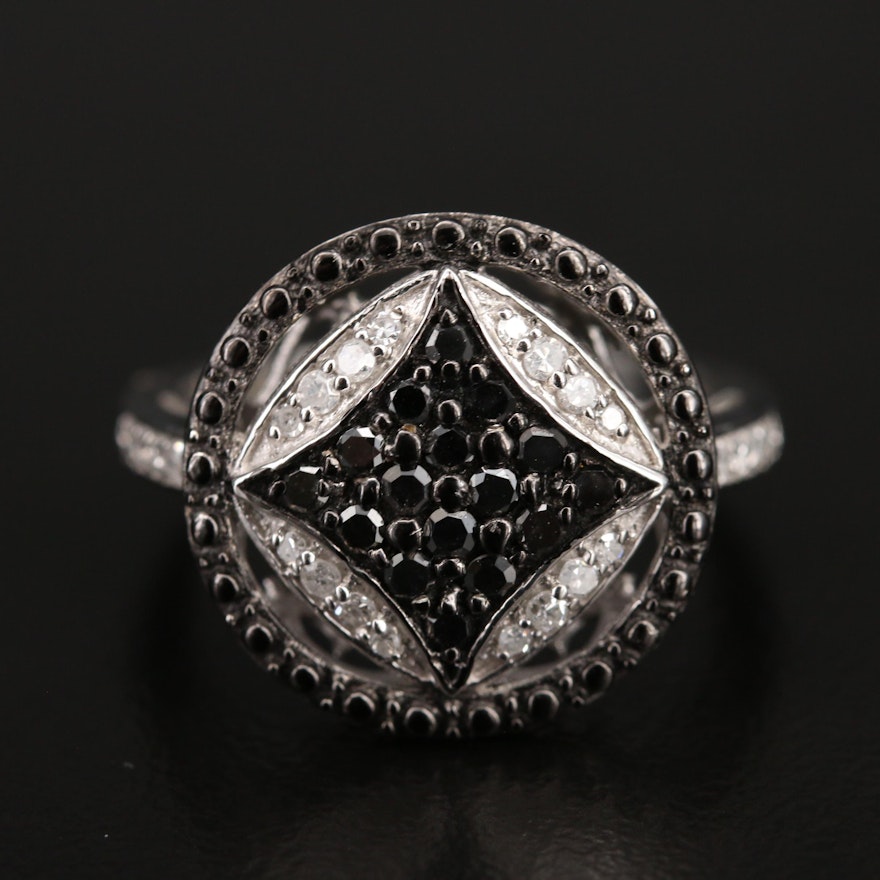 Sterling Diamond Ring