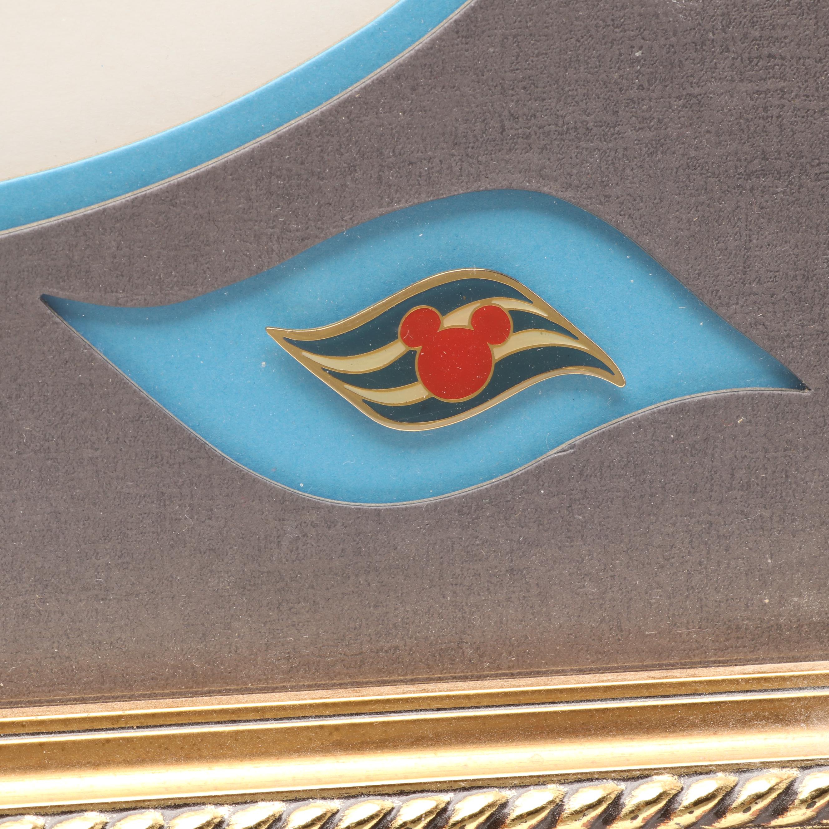 Disney Cruise Line Framed Souvenir Enamel Pins
