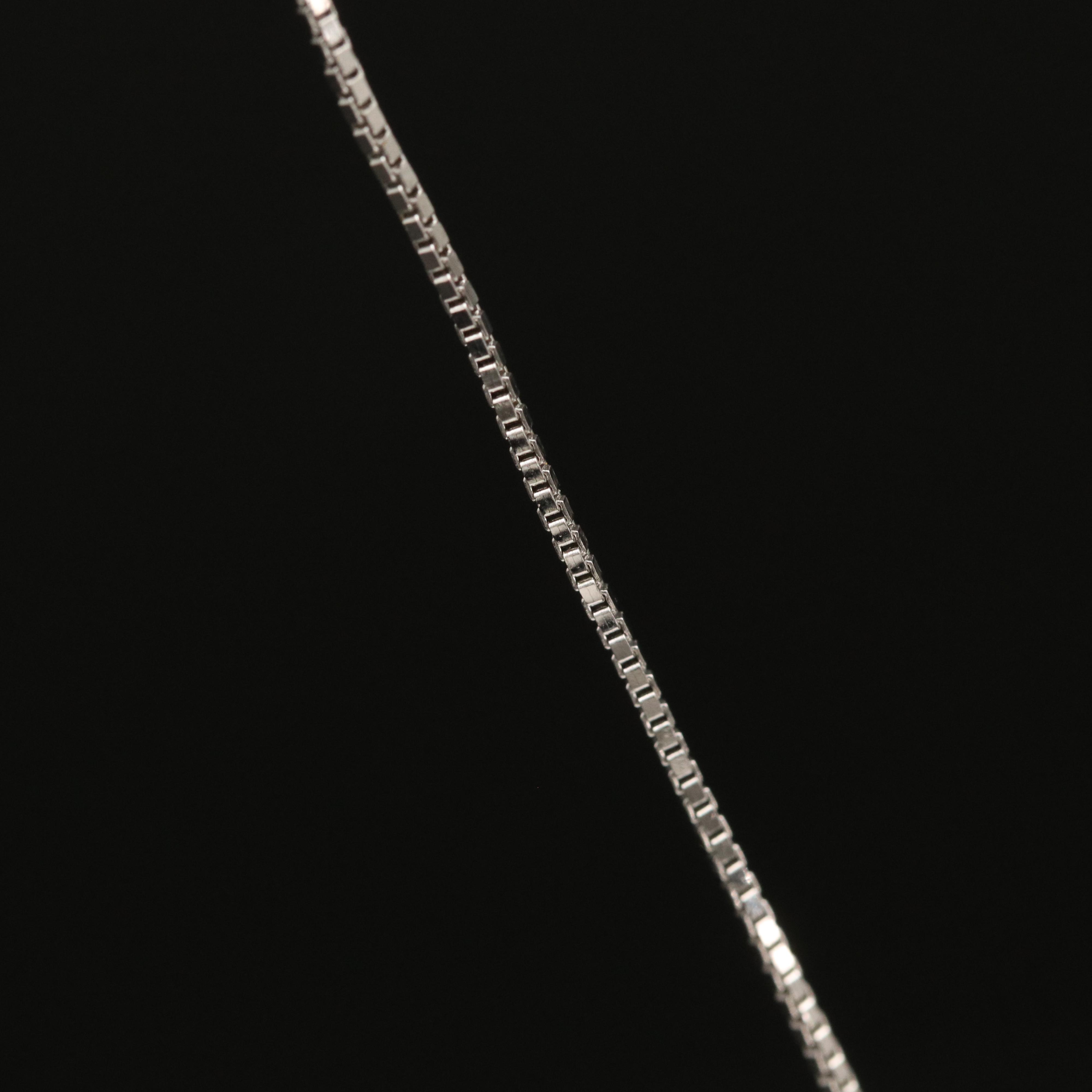 Sterling Silver Diamond Pendant Necklace