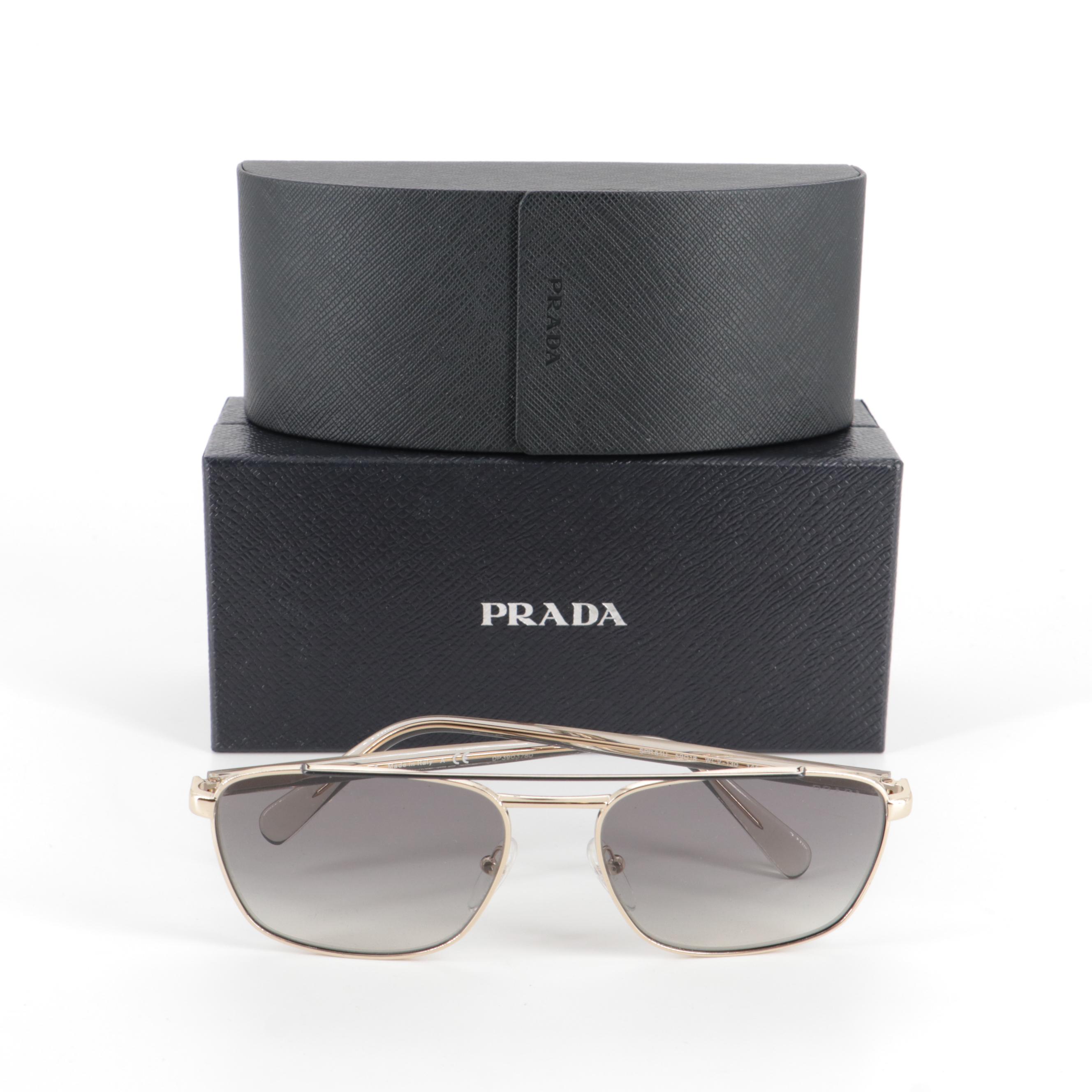 Prada SPR61U Aviator Sunglasses with Case