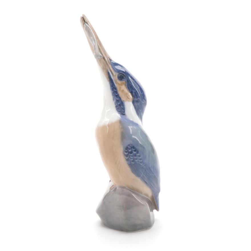 Royal Copenhagen Porcelain Kingfisher Figurine, 1954