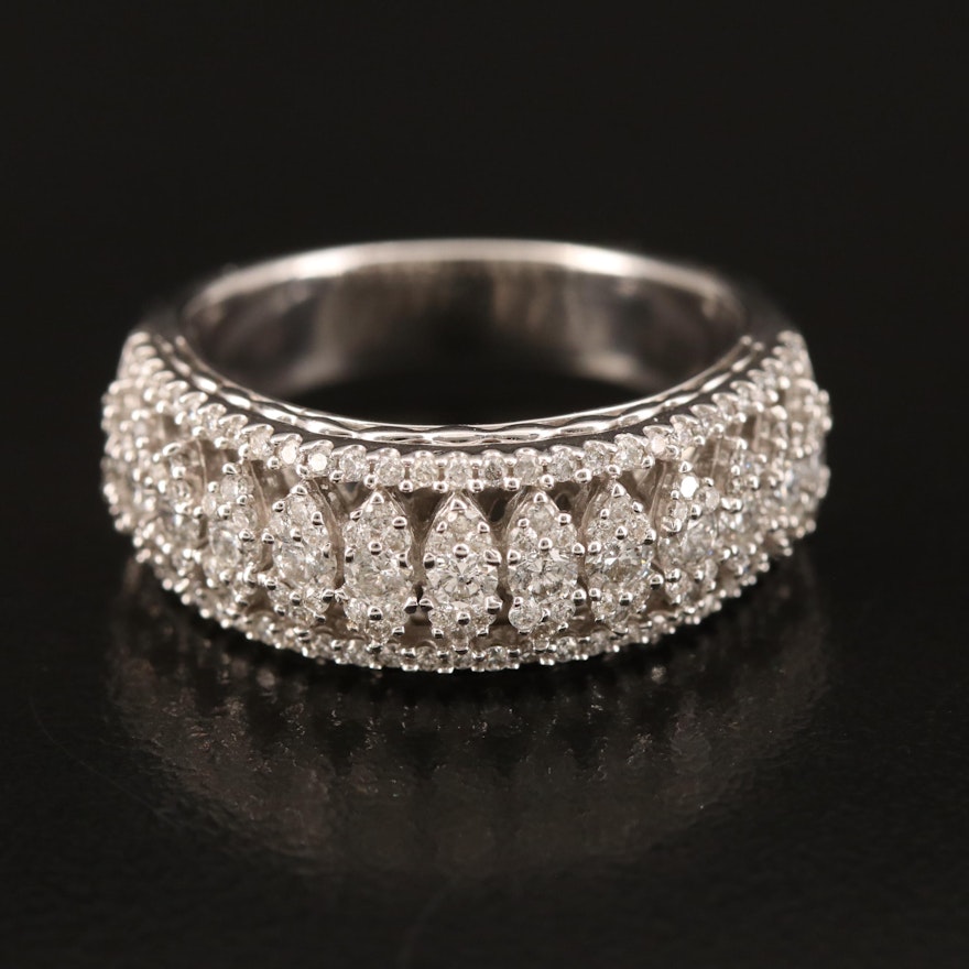 14K 1.00 CTW Diamond Band