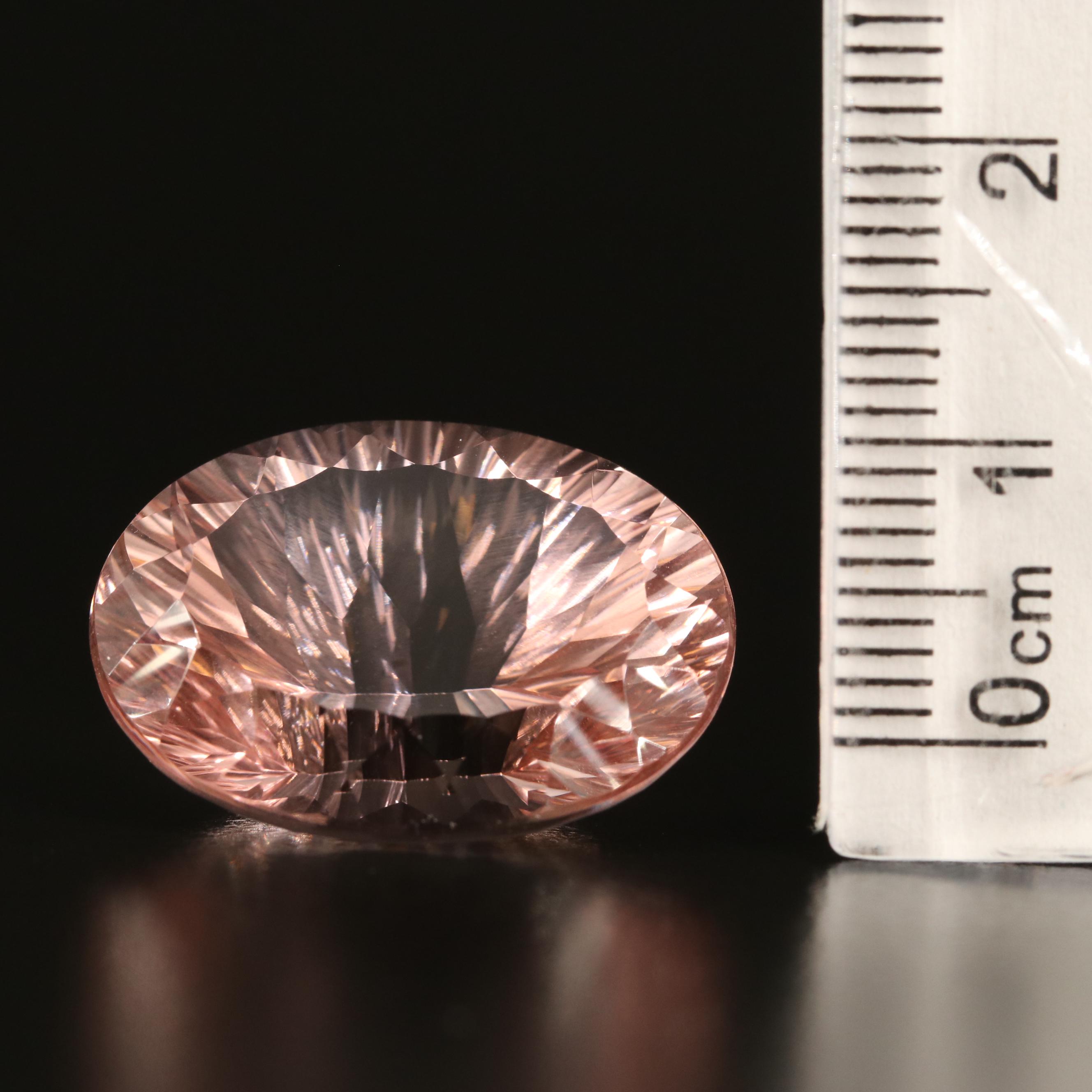 Loose 24.33 CT Oval Faceted Morganite