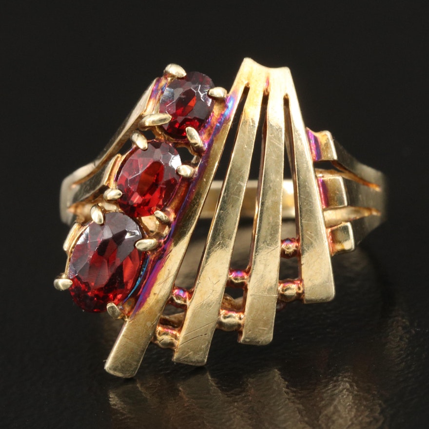 14K Garnet Ring