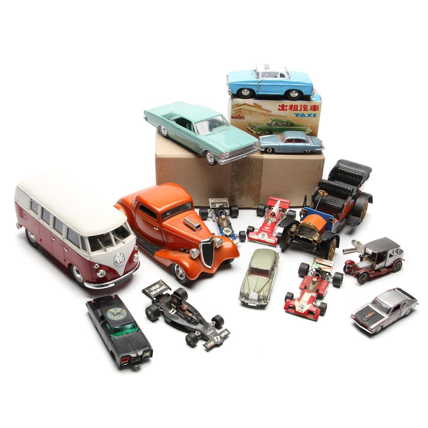 Schuco, Solido, Ertl, Dinky, Corgi, and More Diecast and Plastic Toy Vehicles