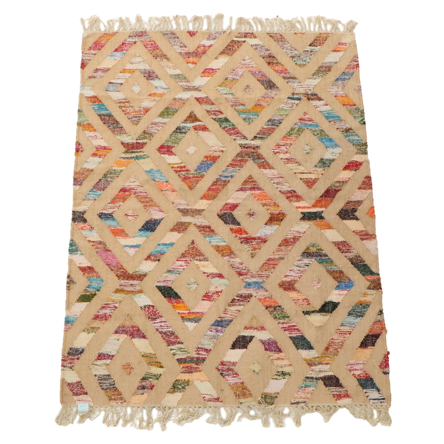 4' x 6'2 Handwoven The Company Store Area Rag Rug