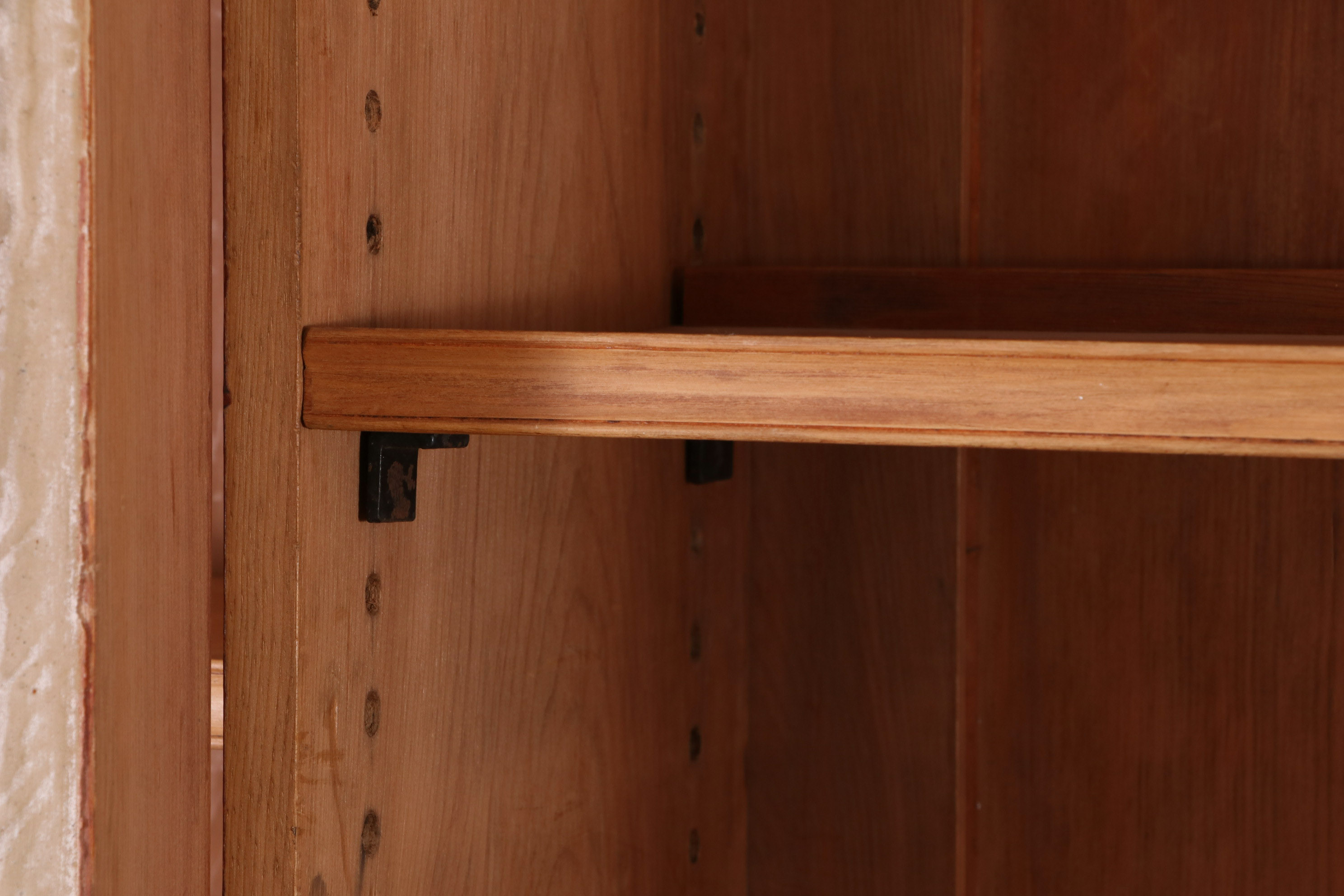 Farmhouse Style Pine Breakfront China Cabinet from Clossons