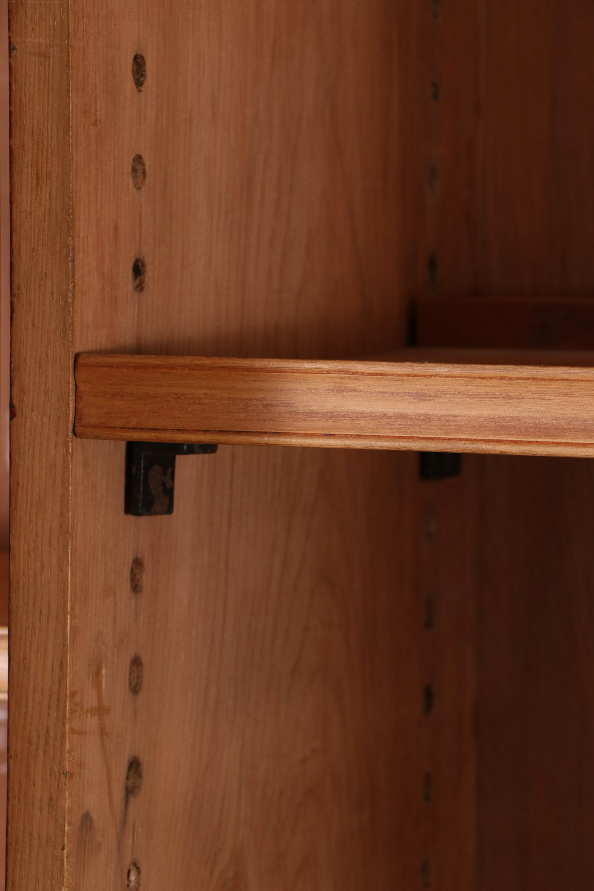 Farmhouse Style Pine Breakfront China Cabinet from Clossons