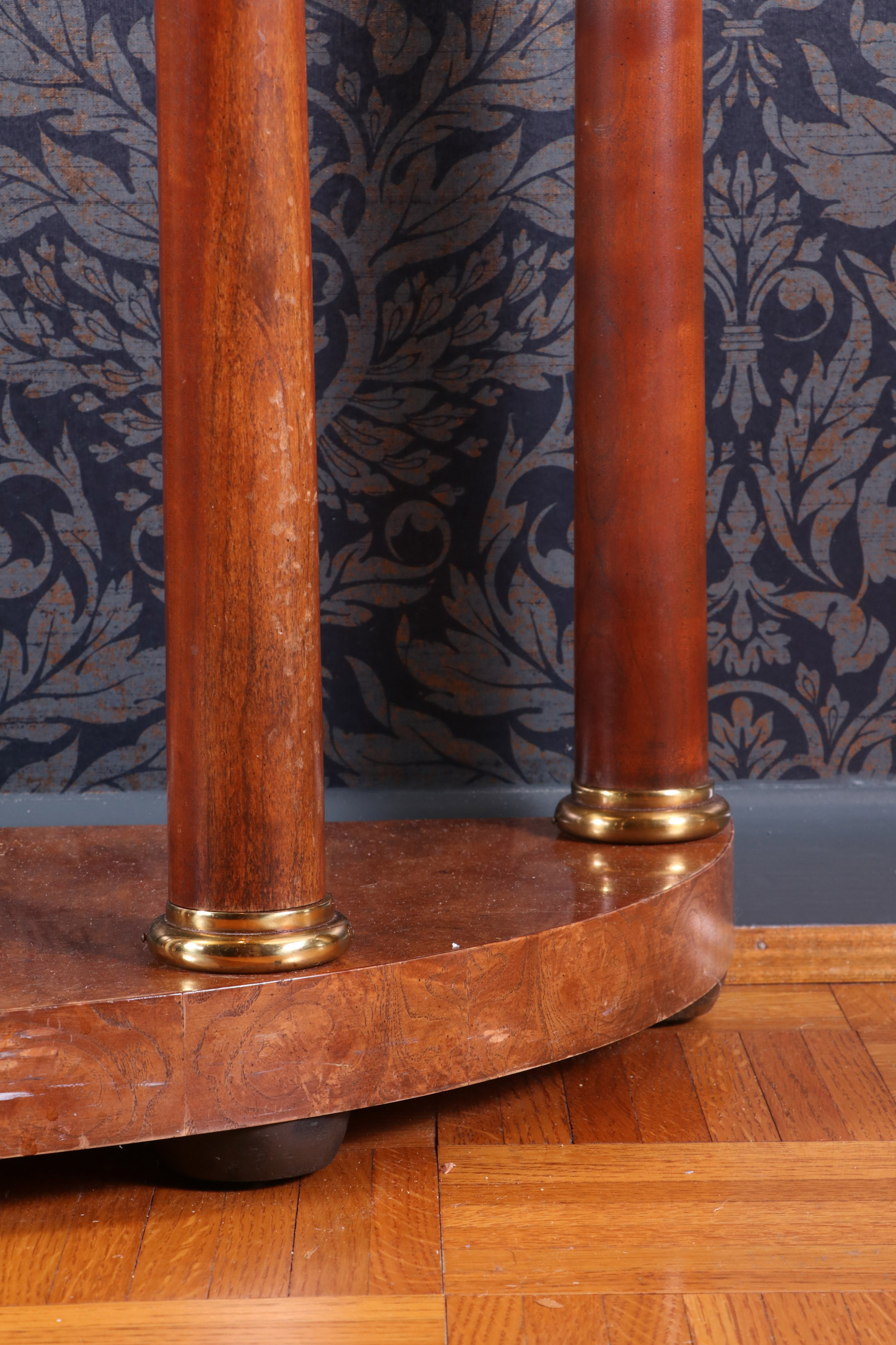 Baker Furniture Neoclassical Style Demilune Console Table