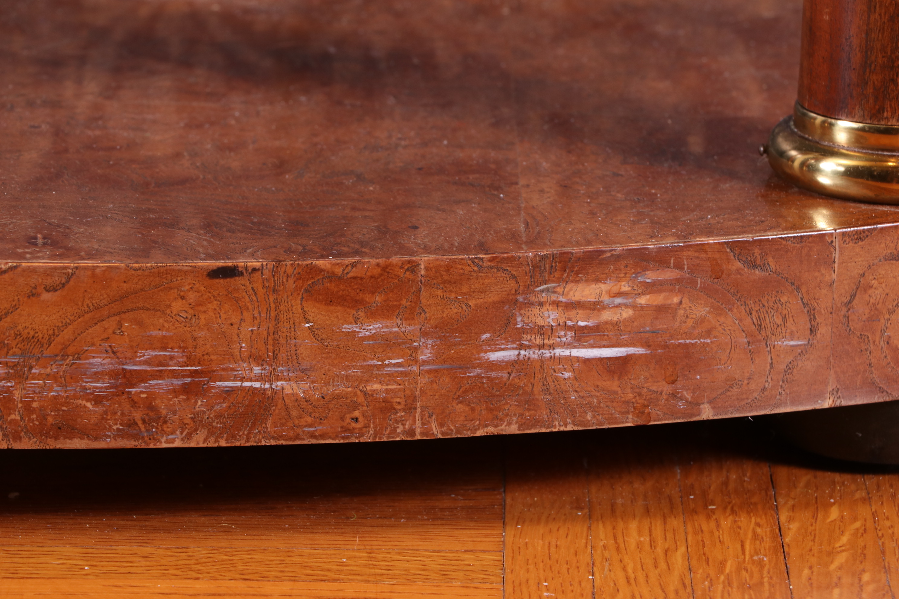 Baker Furniture Neoclassical Style Demilune Console Table