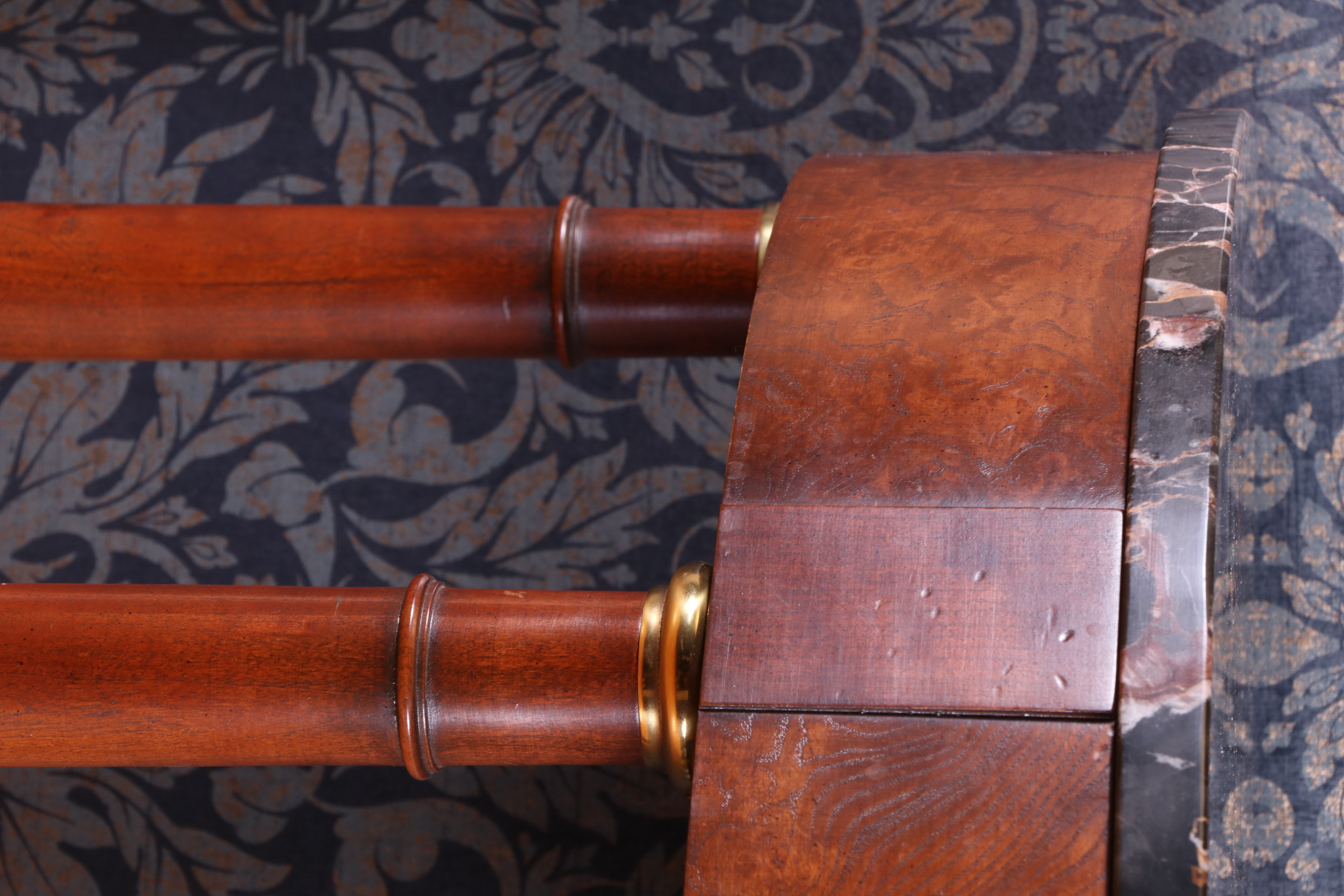 Baker Furniture Neoclassical Style Demilune Console Table