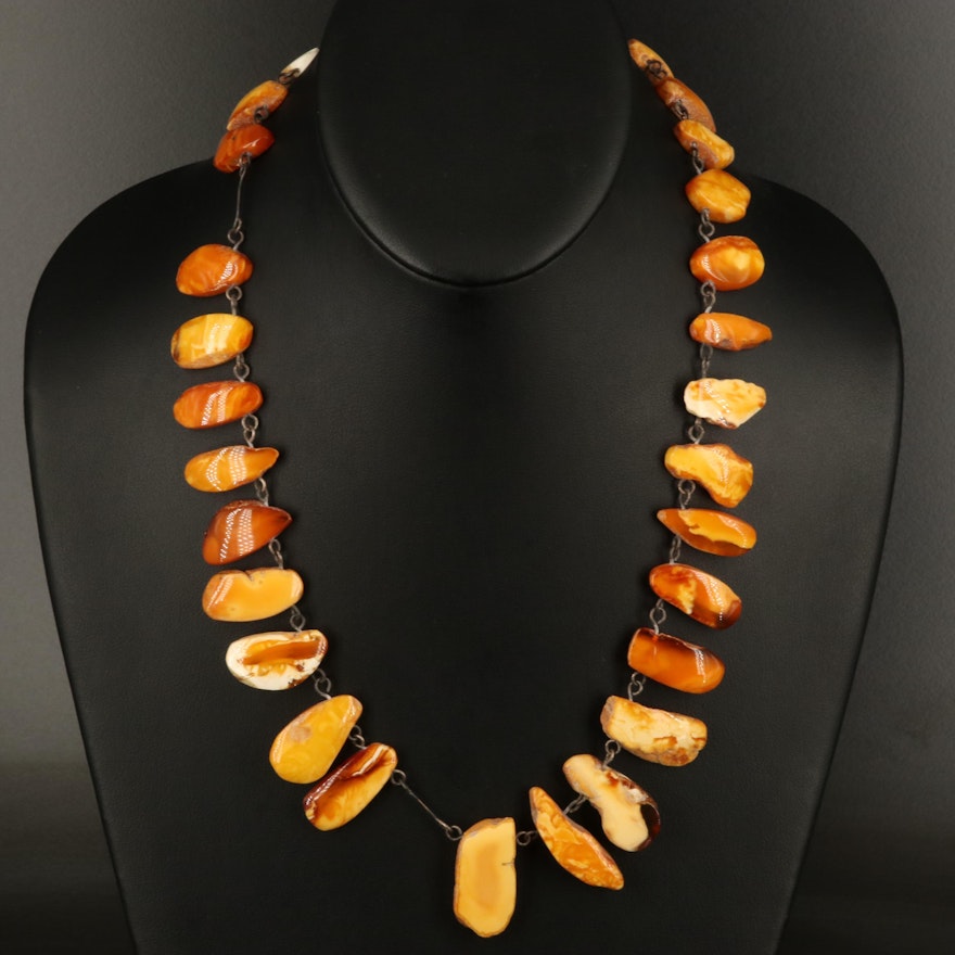 Mutton Fat Amber Necklace