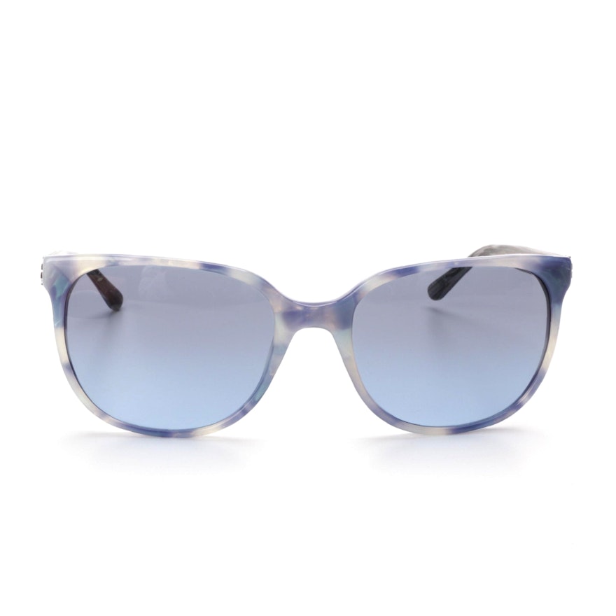 Tory Burch TY 7106 Blue Horn-Rimmed Style Sunglasses with Case