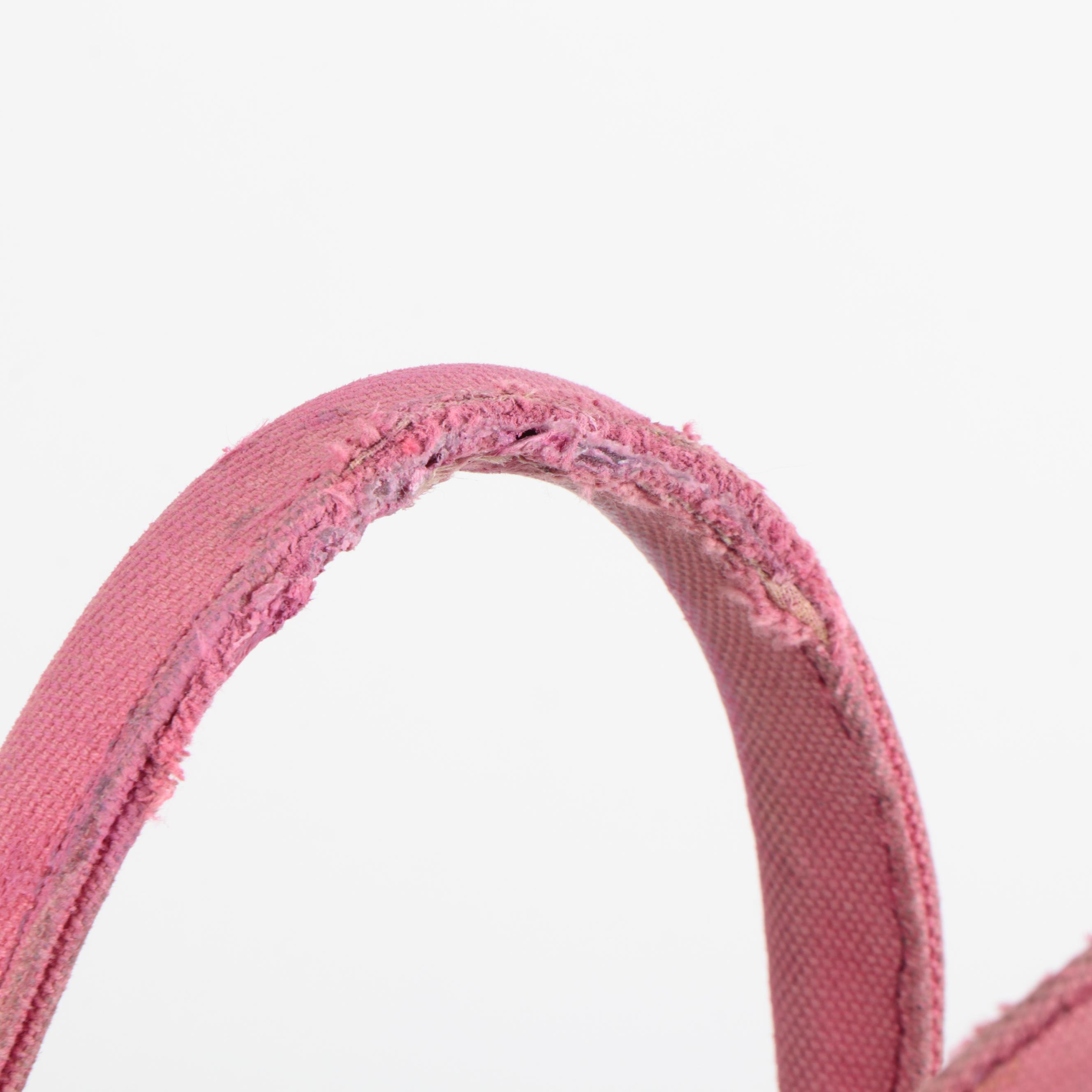 Prada Canapa Logo Garde Tote in Peonia Canvas